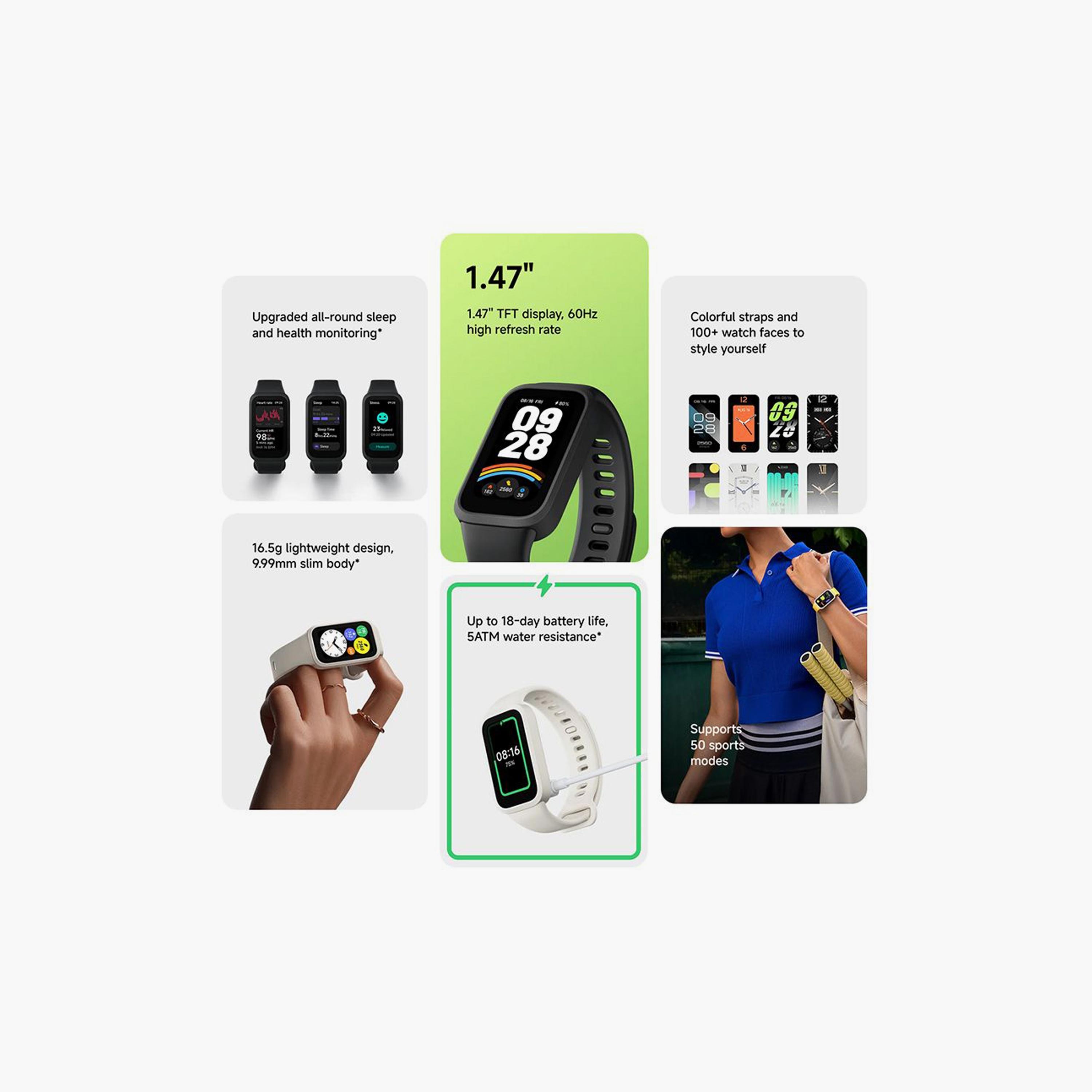 Xiaomi Smart Band 9 Active - Pink | BHR9917GL-electronics-smartwatches-image-5