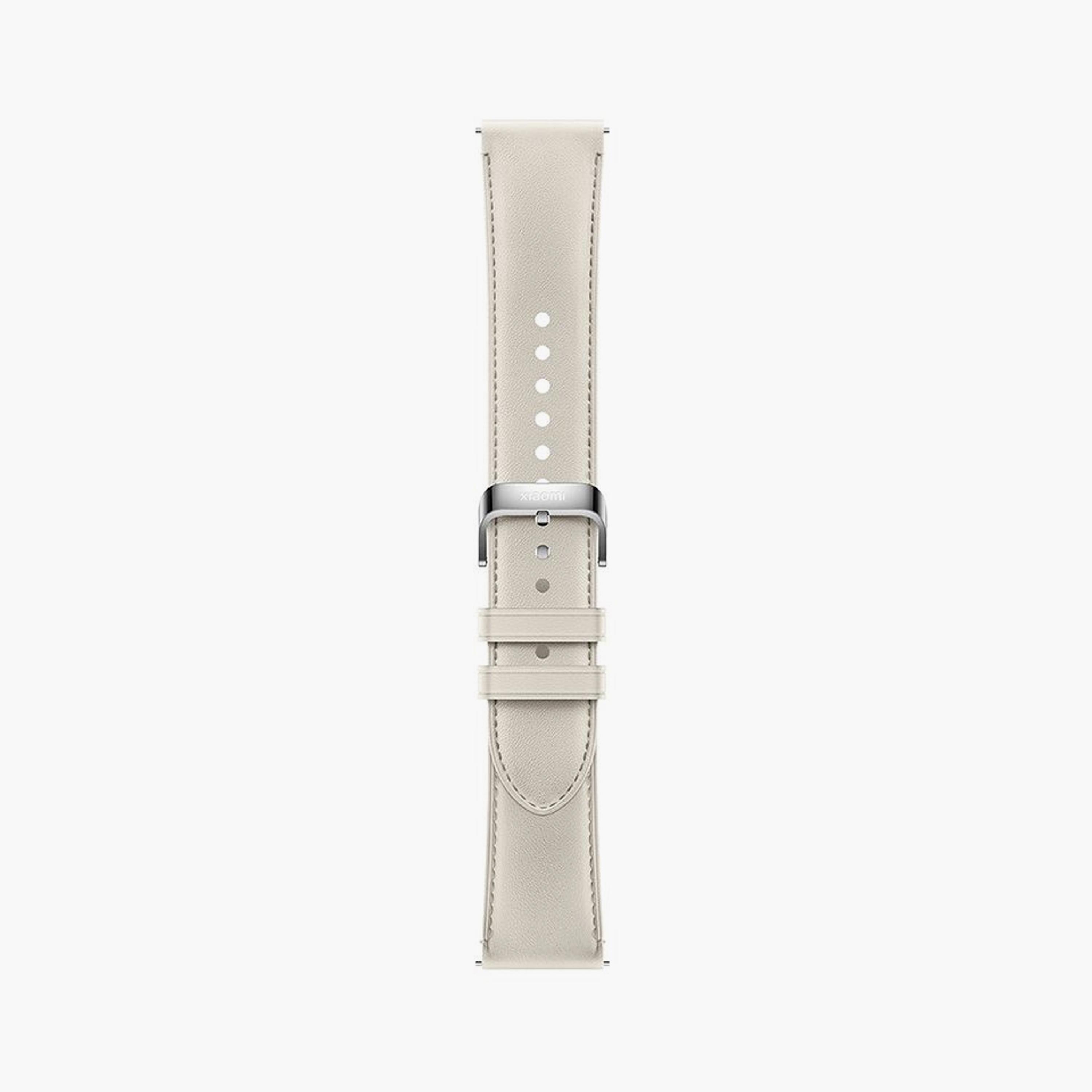 Xiaomi Watch Leather Strap Compatible with Xiaomi Watch - White | BHR8038GL-electronics-accessories-wearableaccesories-image-1