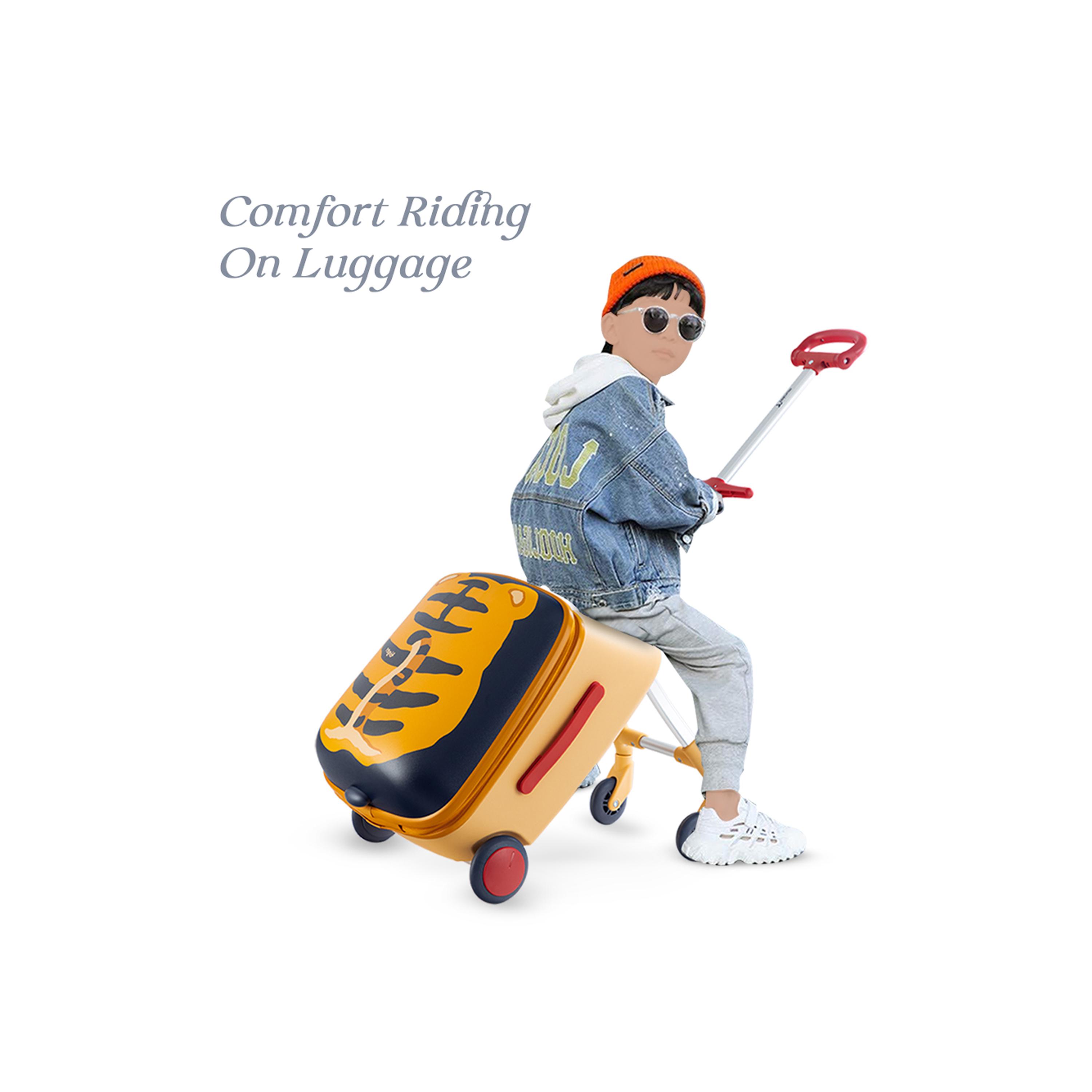 Teknum 3-In-1 Ride On Suitcase - Tiger-travel-kidstrolleyandbags-image-2