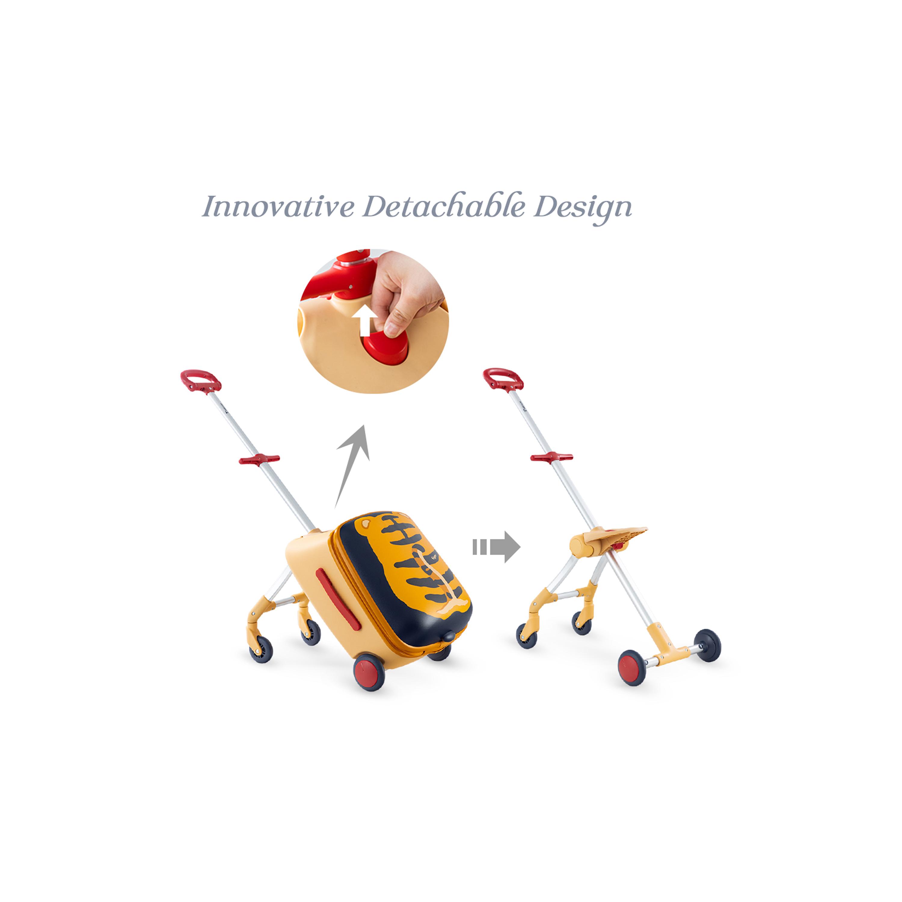Teknum 3-In-1 Ride On Suitcase - Tiger-travel-kidstrolleyandbags-image-7