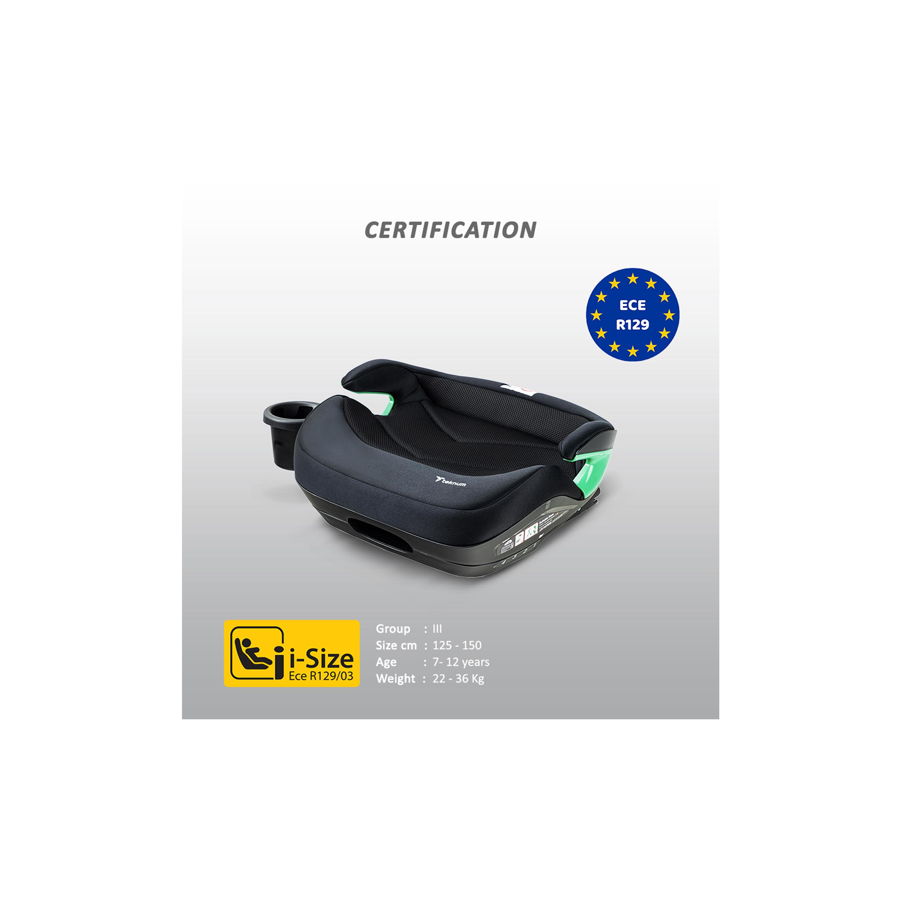 Teknum I-Size Booster Car Seat with 4 Reclining Mode & Isofix-baby-gear-carseats-image-15