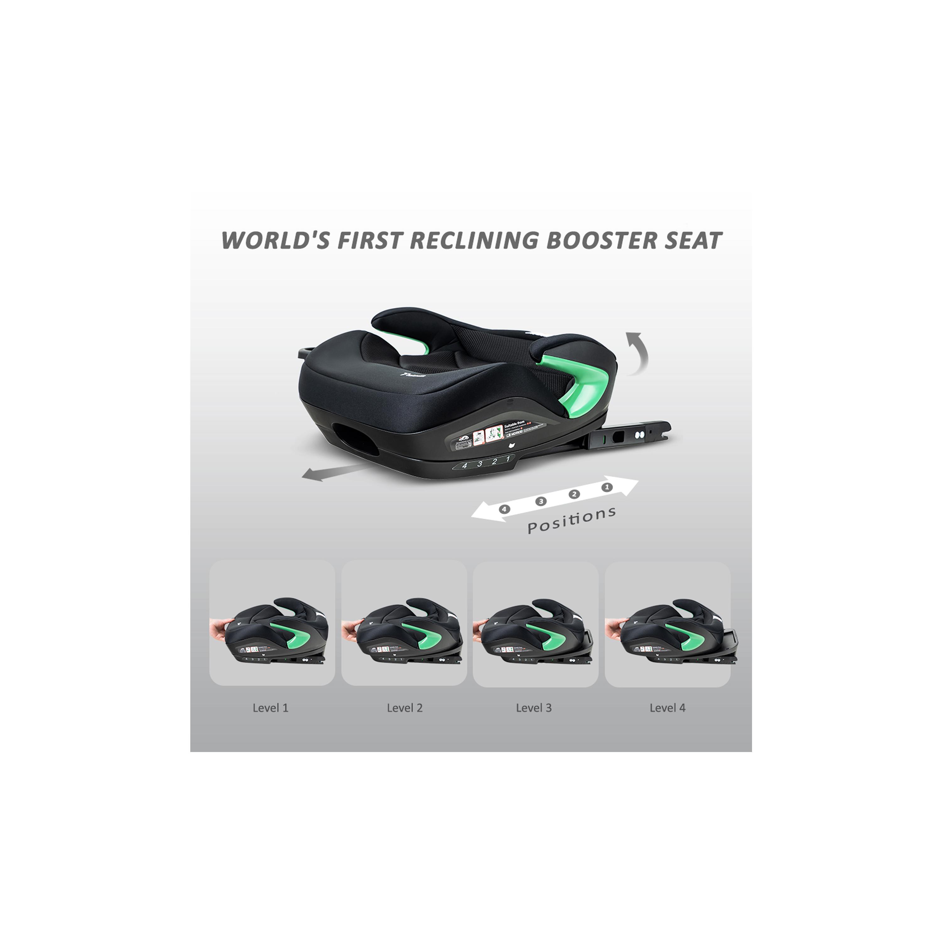 Teknum I-Size Booster Car Seat with 4 Reclining Mode & Isofix-baby-gear-carseats-image-2