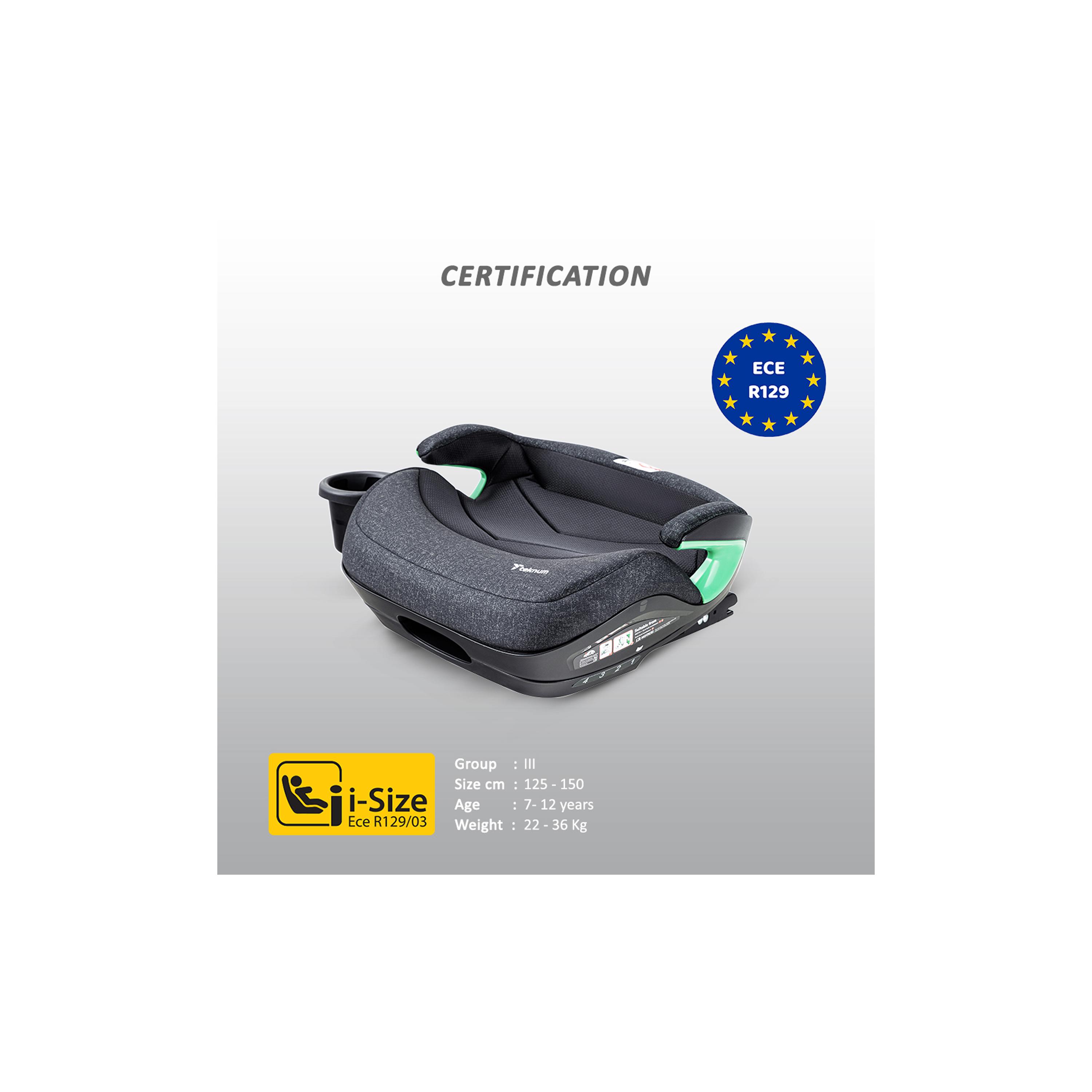 Teknum I-Size Booster Car Seat with 4 Reclining Mode & Isofix-baby-gear-carseats-image-15
