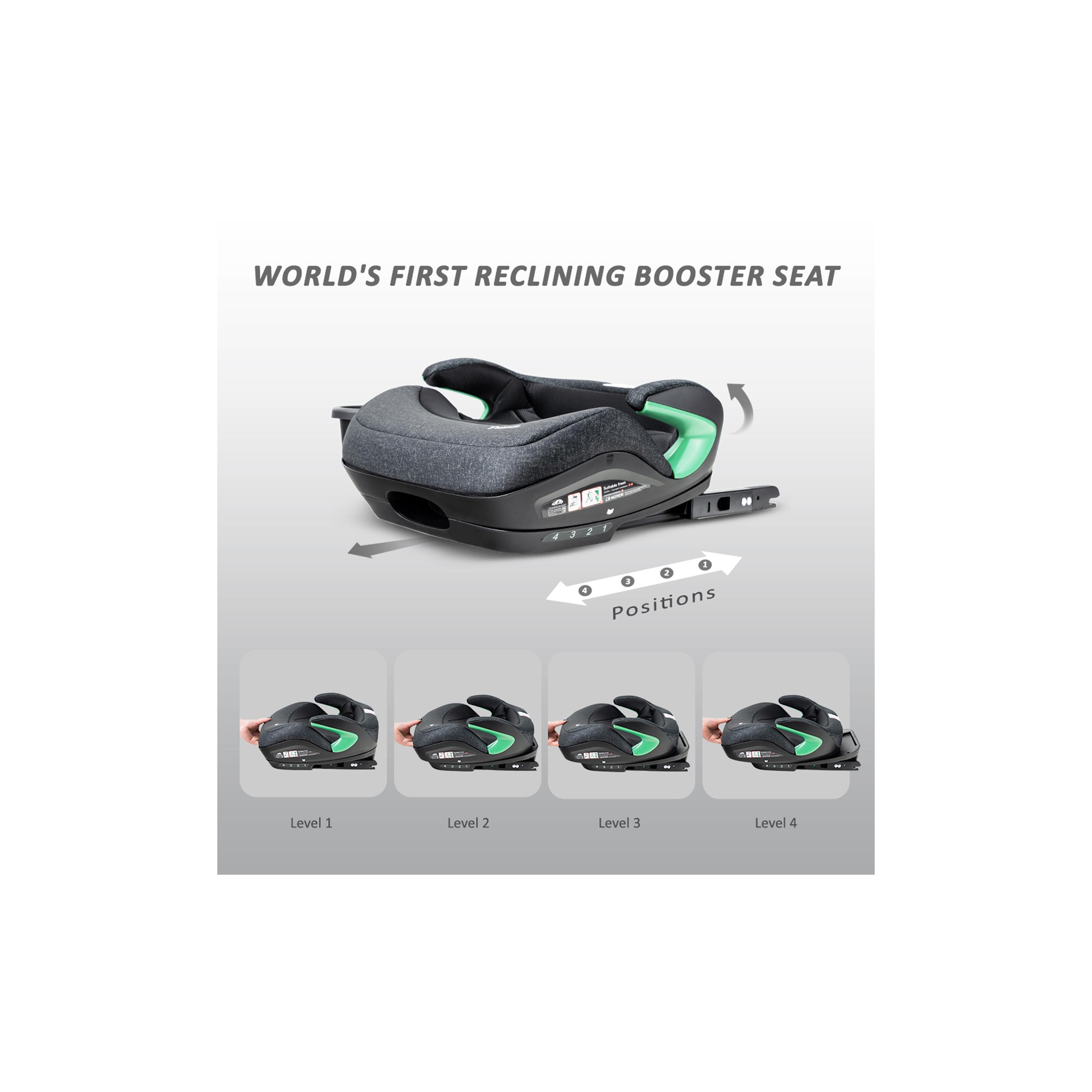 Teknum I-Size Booster Car Seat with 4 Reclining Mode & Isofix-baby-gear-carseats-image-2