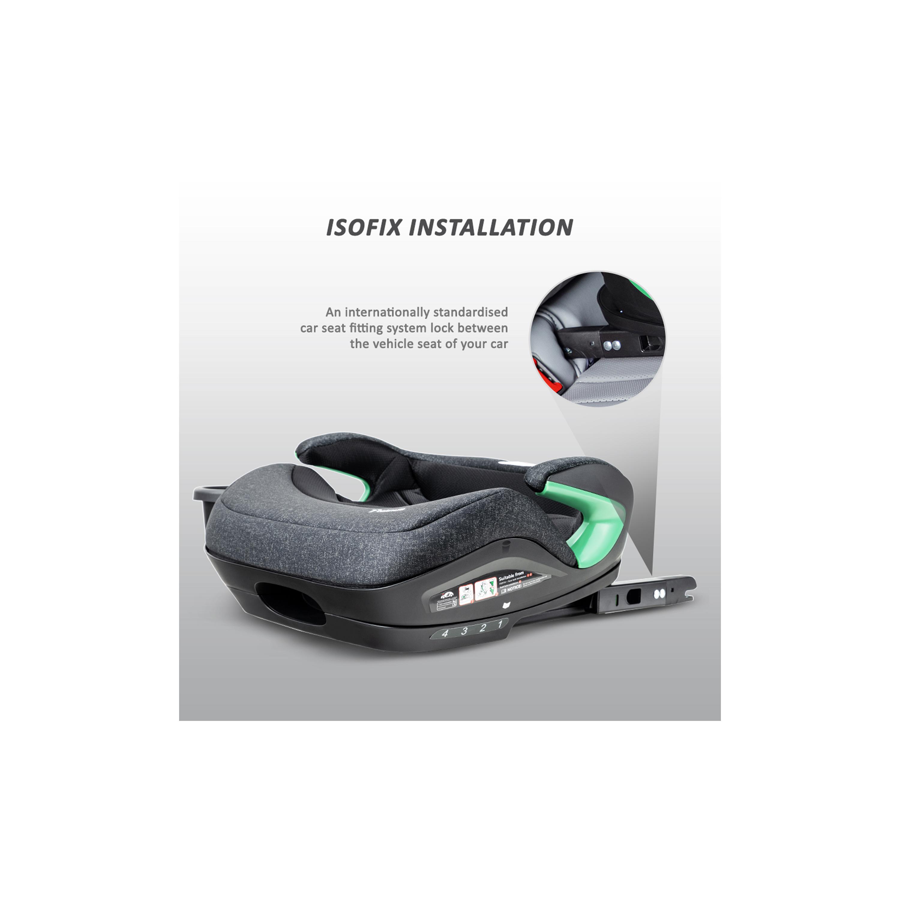 Teknum I-Size Booster Car Seat with 4 Reclining Mode & Isofix-baby-gear-carseats-image-6