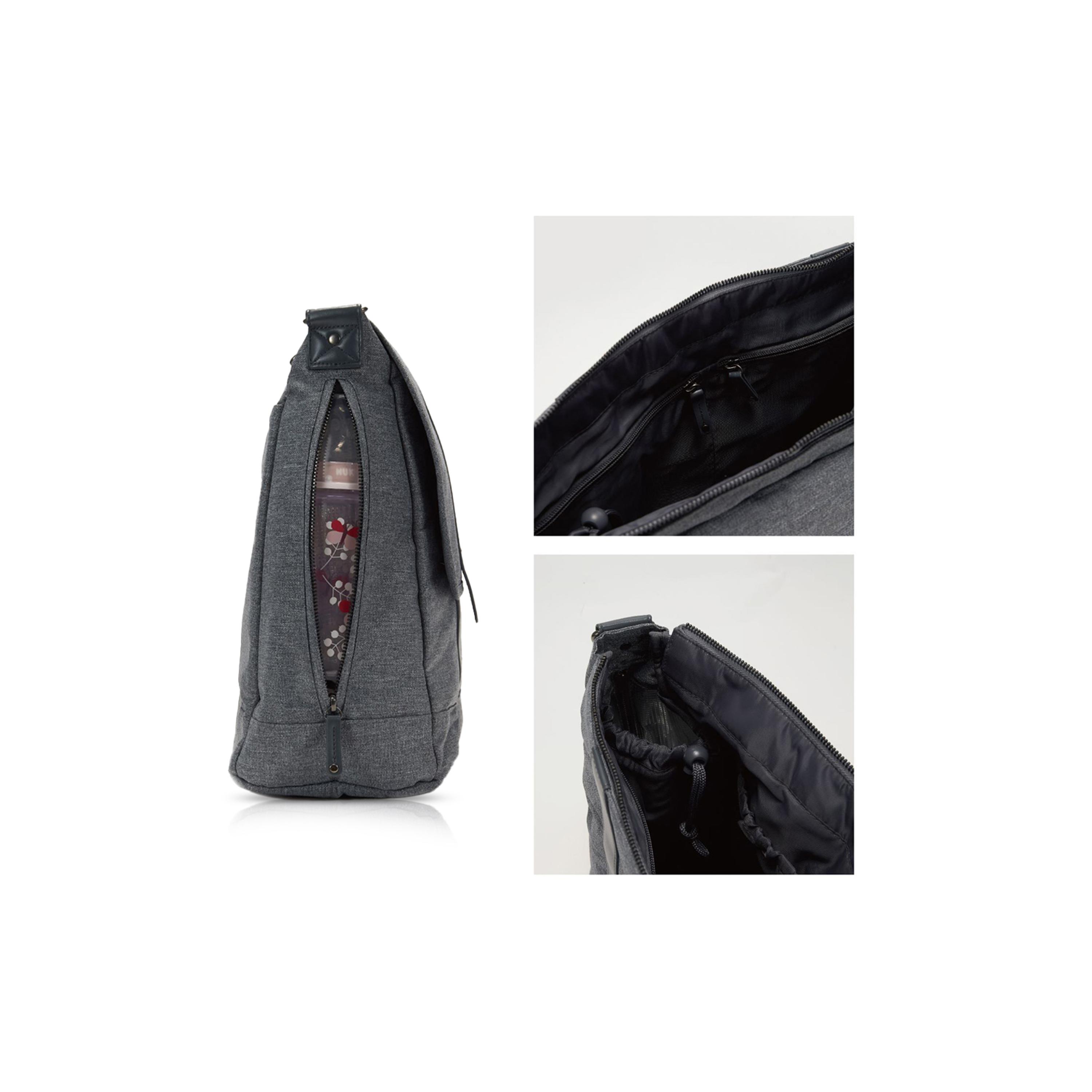 Little Story Diaper Bag with Changing Mat & Stroller Straps - Grey-baby-diapering-diaperbags-image-12