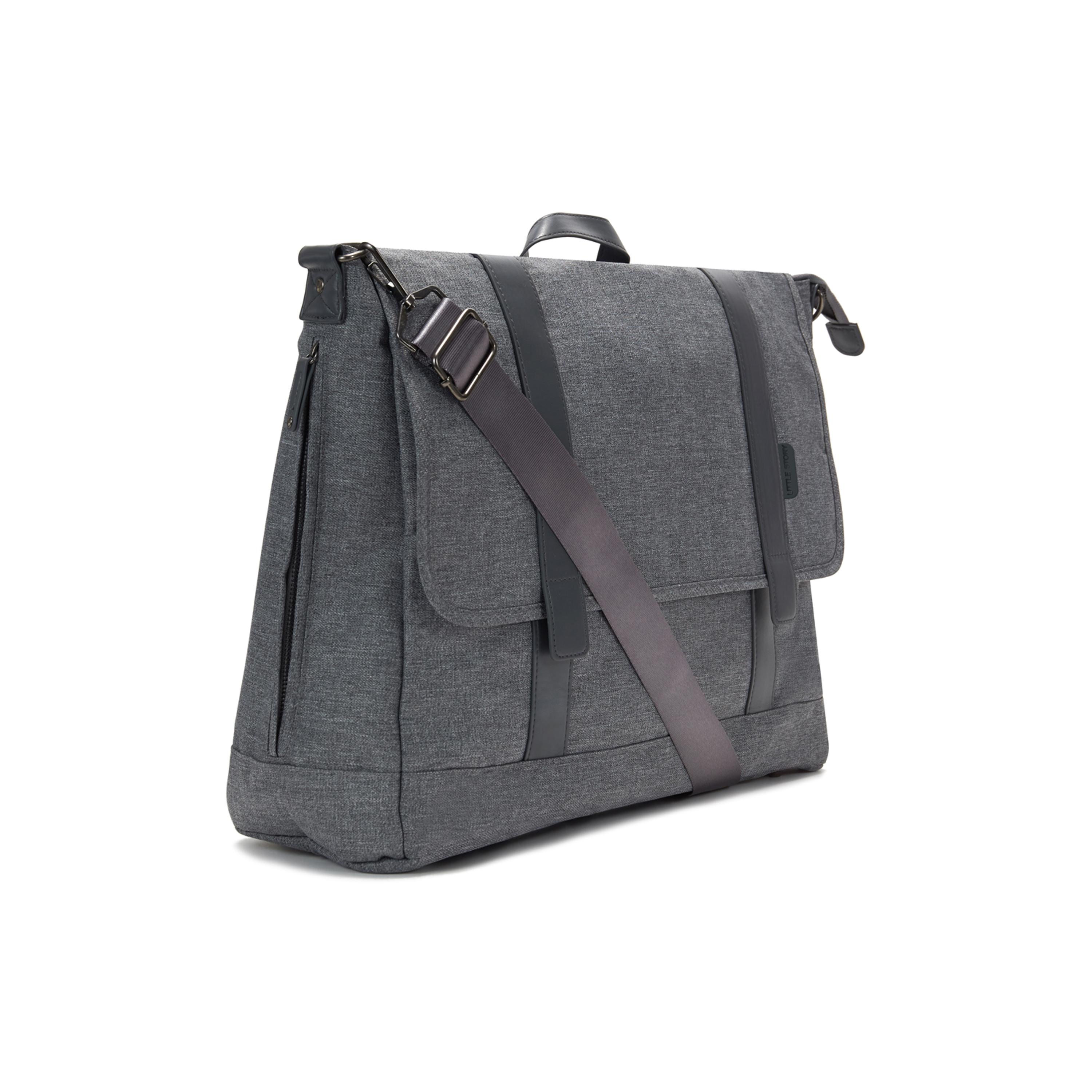 Little Story Diaper Bag with Changing Mat & Stroller Straps - Grey-baby-diapering-diaperbags-image-9