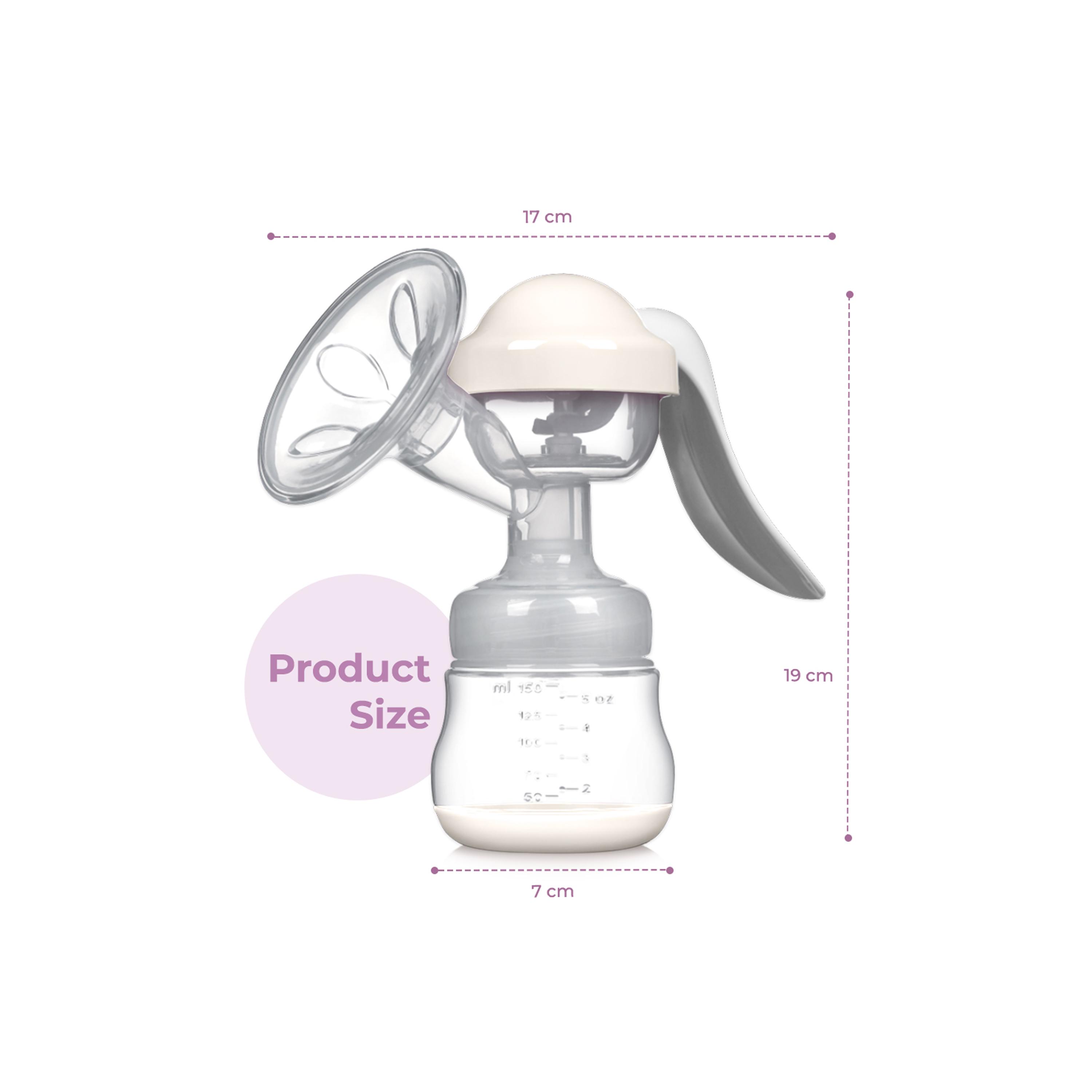 Sunveno Manual Single Breast Pump - White-baby-feeding-breastfeedingandcare-image-4