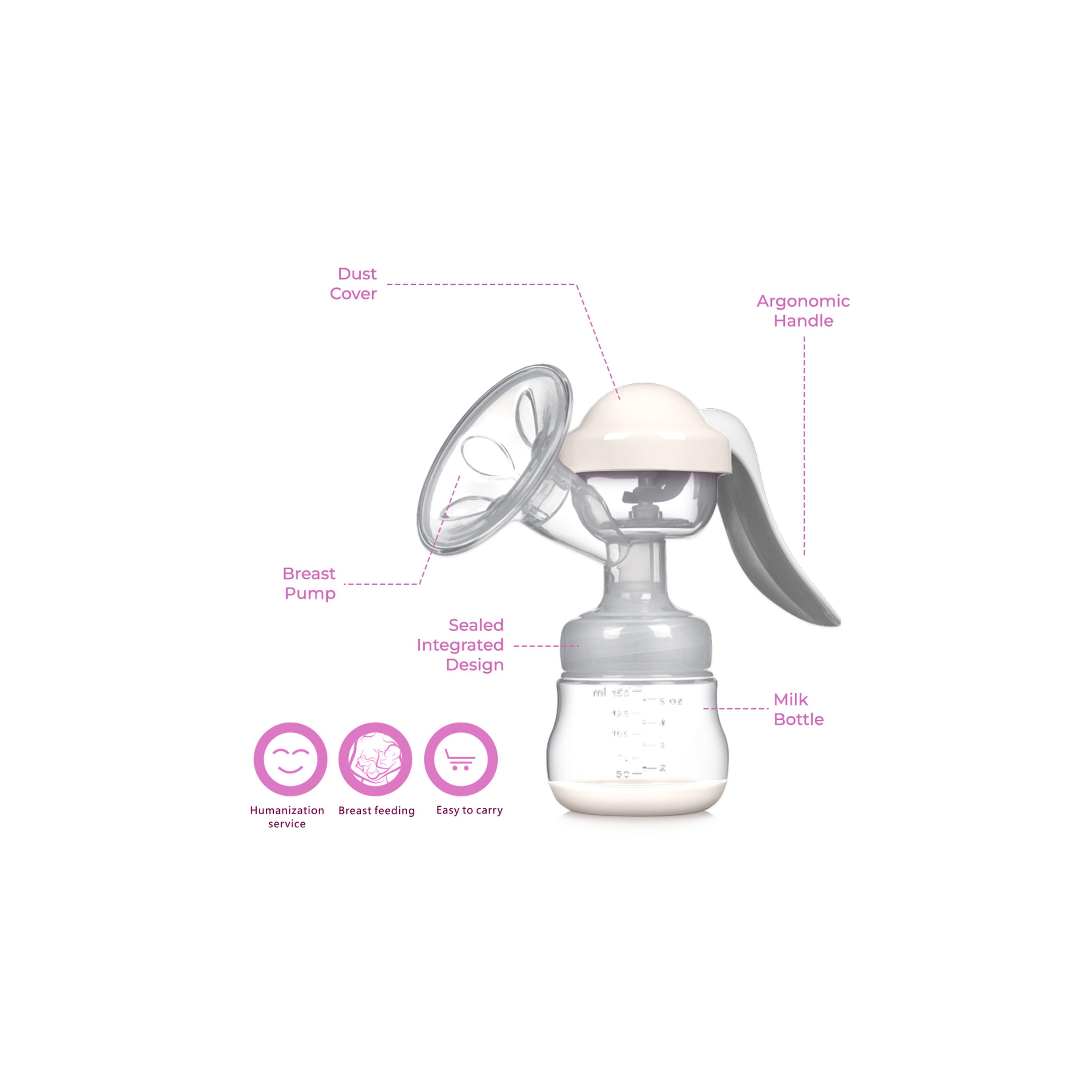 Sunveno Manual Single Breast Pump - White-baby-feeding-breastfeedingandcare-image-6