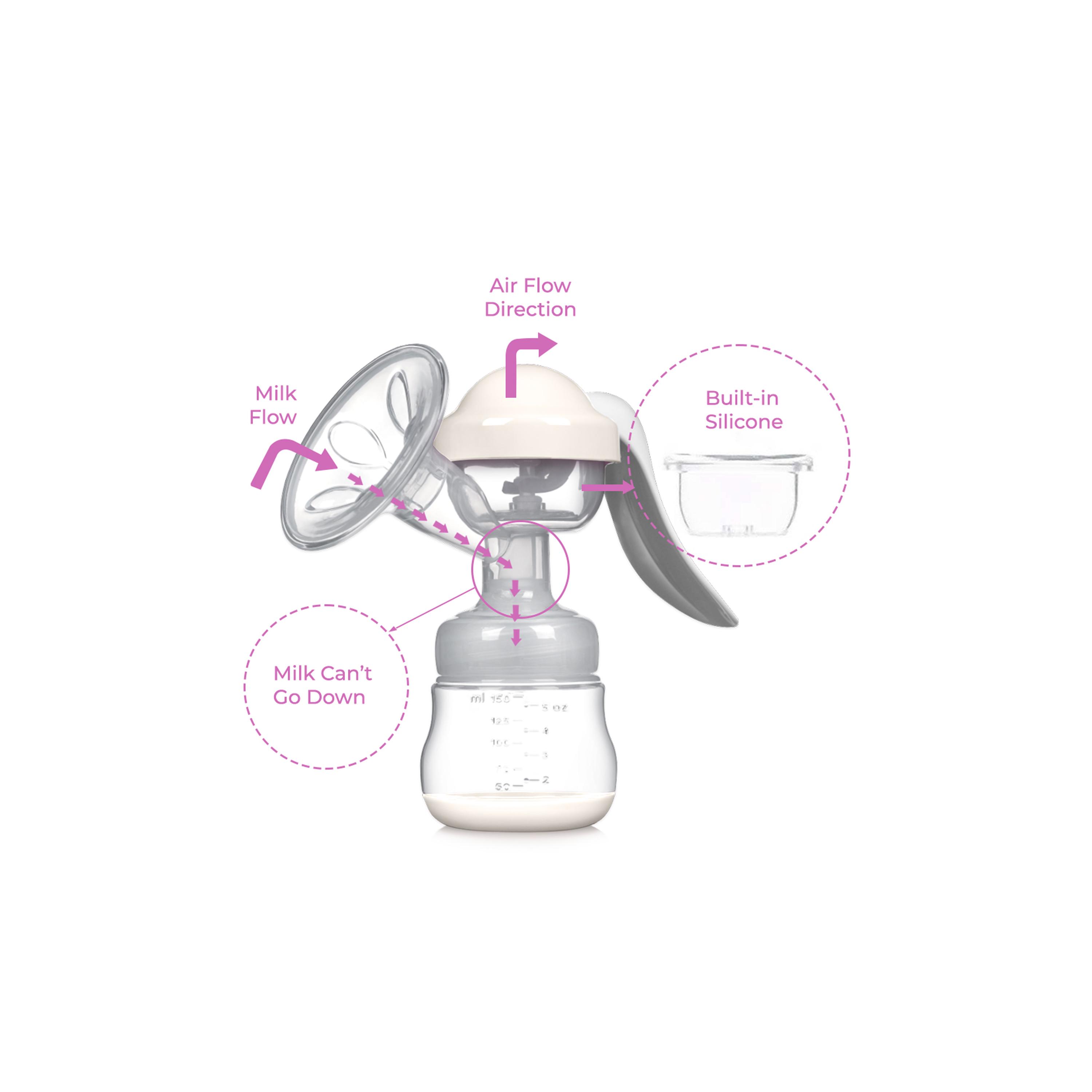 Sunveno Manual Single Breast Pump - White-baby-feeding-breastfeedingandcare-image-8