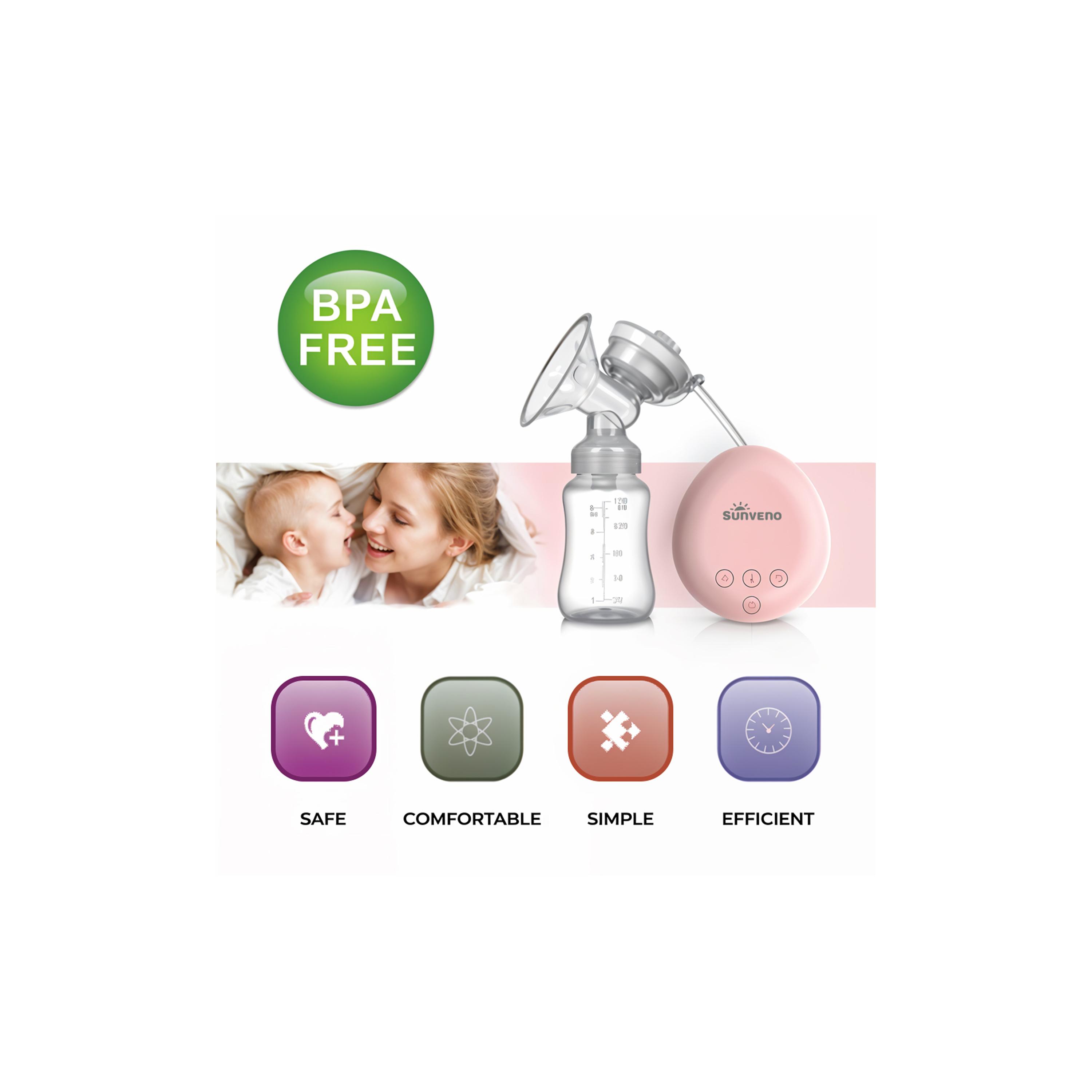 Sunveno Automatic Dual Breast Pump with Controller - White-baby-feeding-breastfeedingandcare-image-4