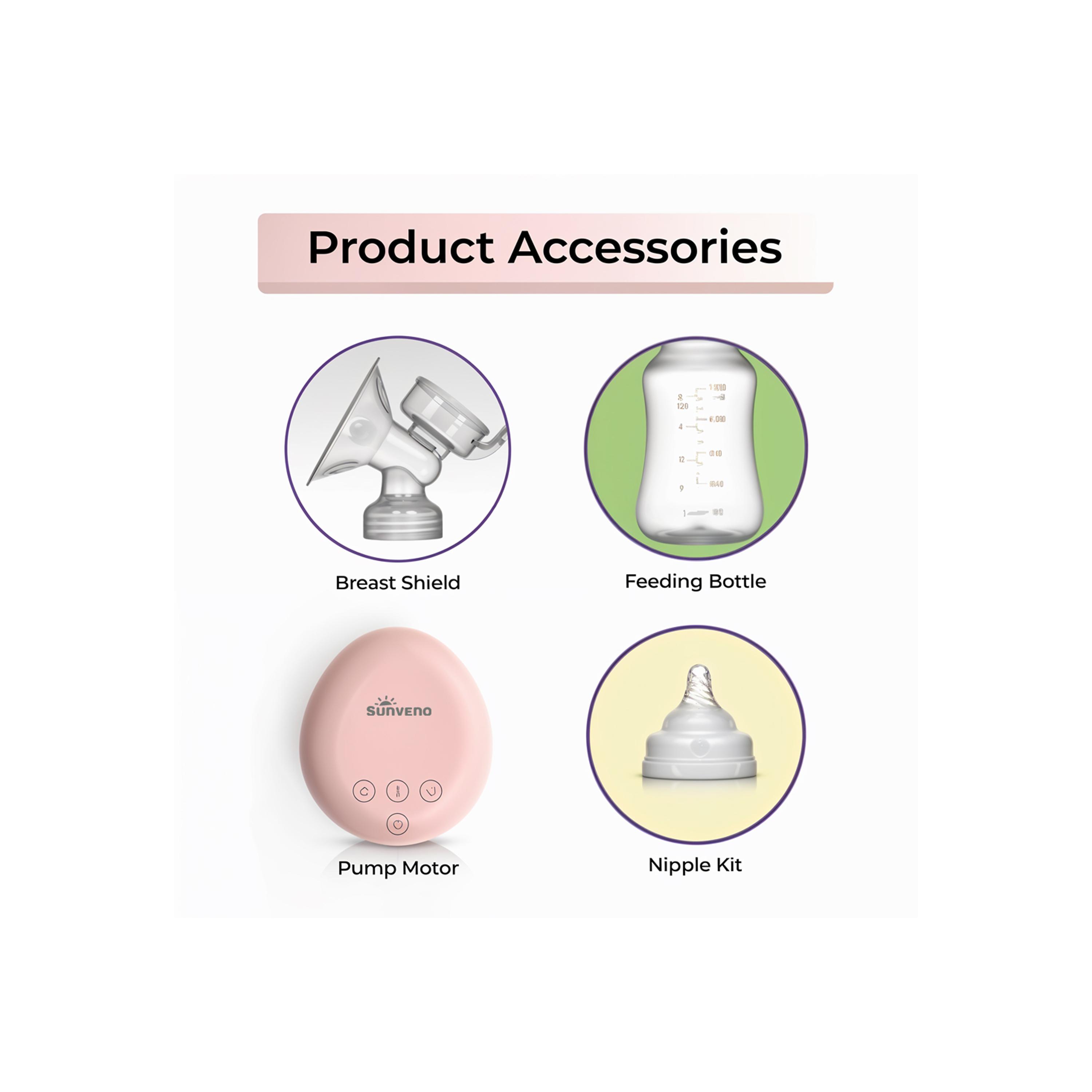 Sunveno Automatic Dual Breast Pump with Controller - White-baby-feeding-breastfeedingandcare-image-5