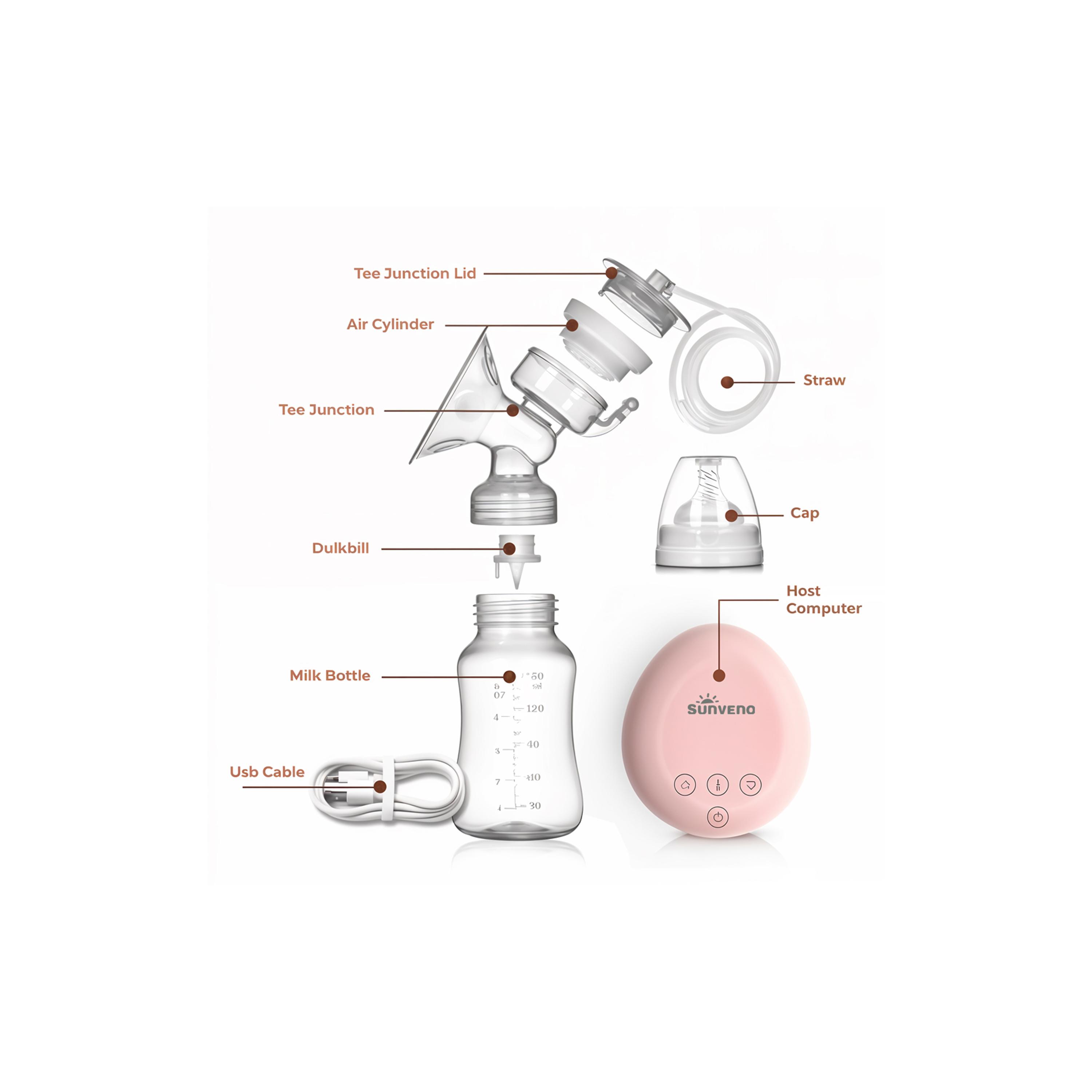 Sunveno Automatic Dual Breast Pump with Controller - White-baby-feeding-breastfeedingandcare-image-6