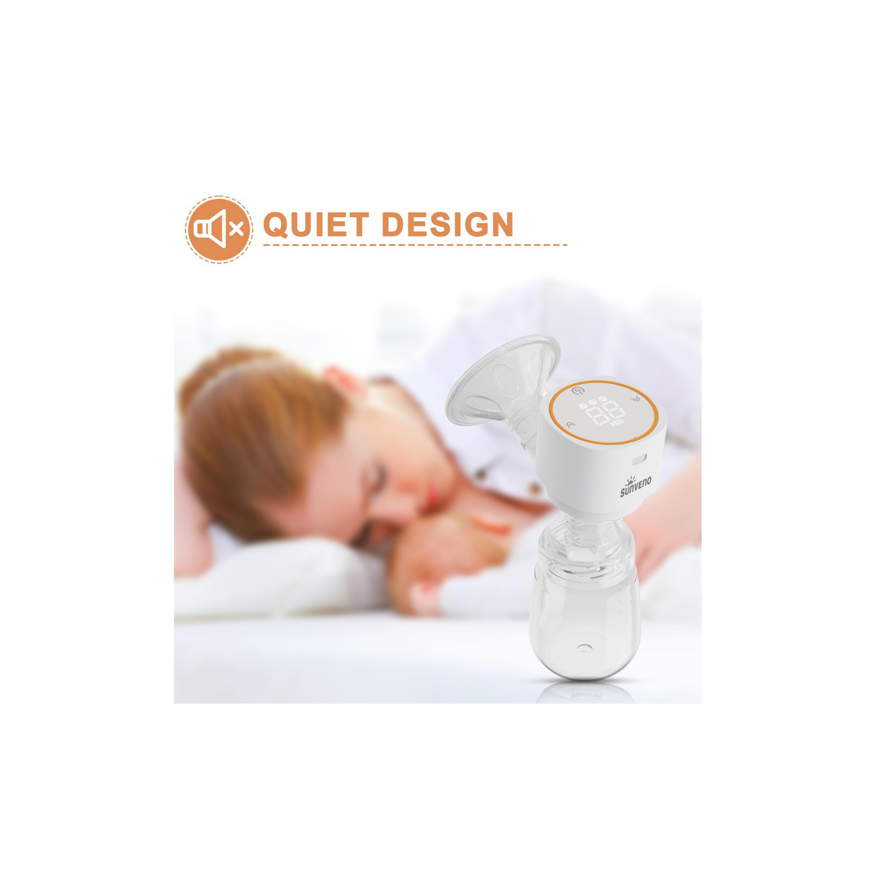 Sunveno Automatic Smart Single Breast Pump with Inbuilt Controller - White-baby-feeding-breastfeedingandcare-image-12