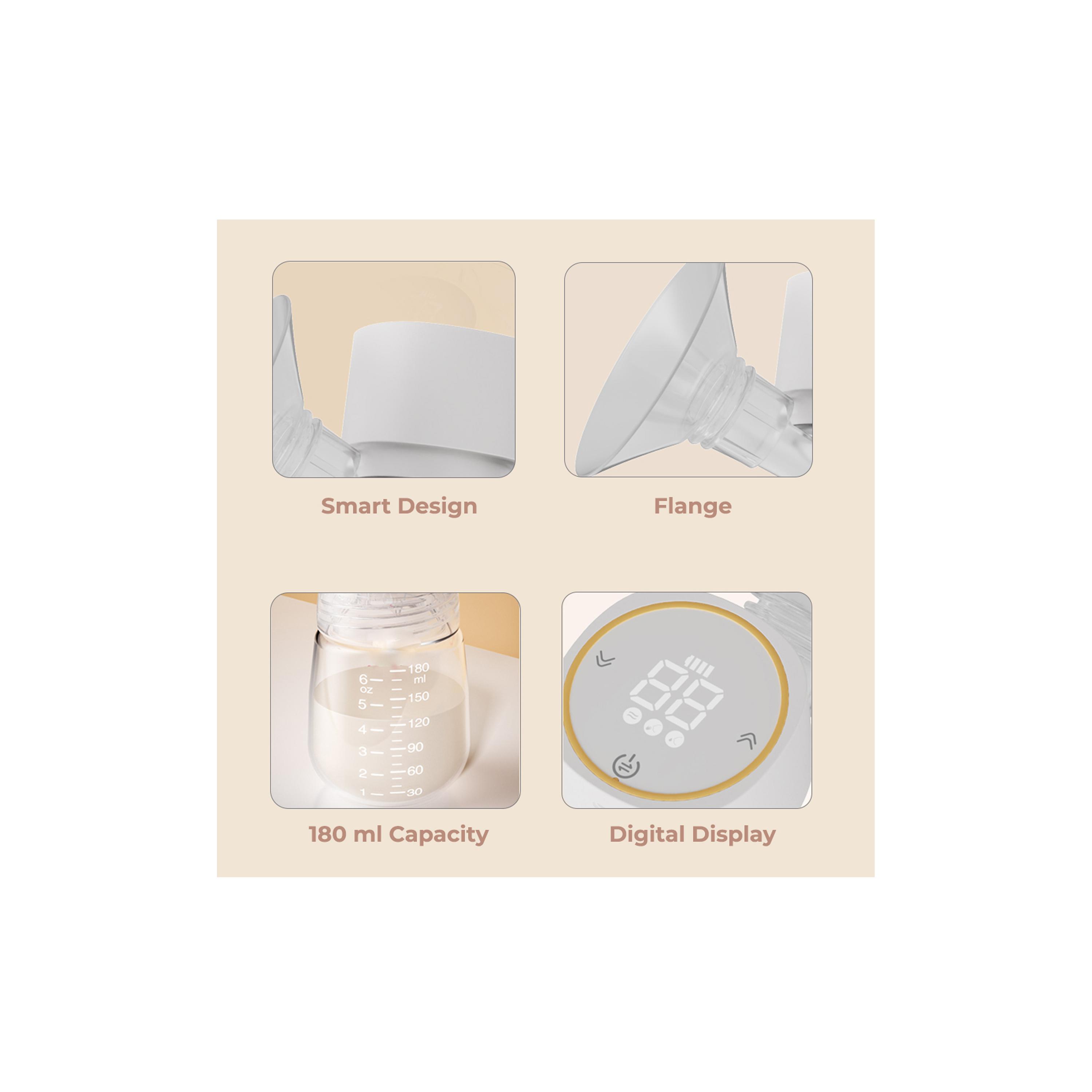 Sunveno Automatic Smart Single Breast Pump with Inbuilt Controller - White-baby-feeding-breastfeedingandcare-image-2