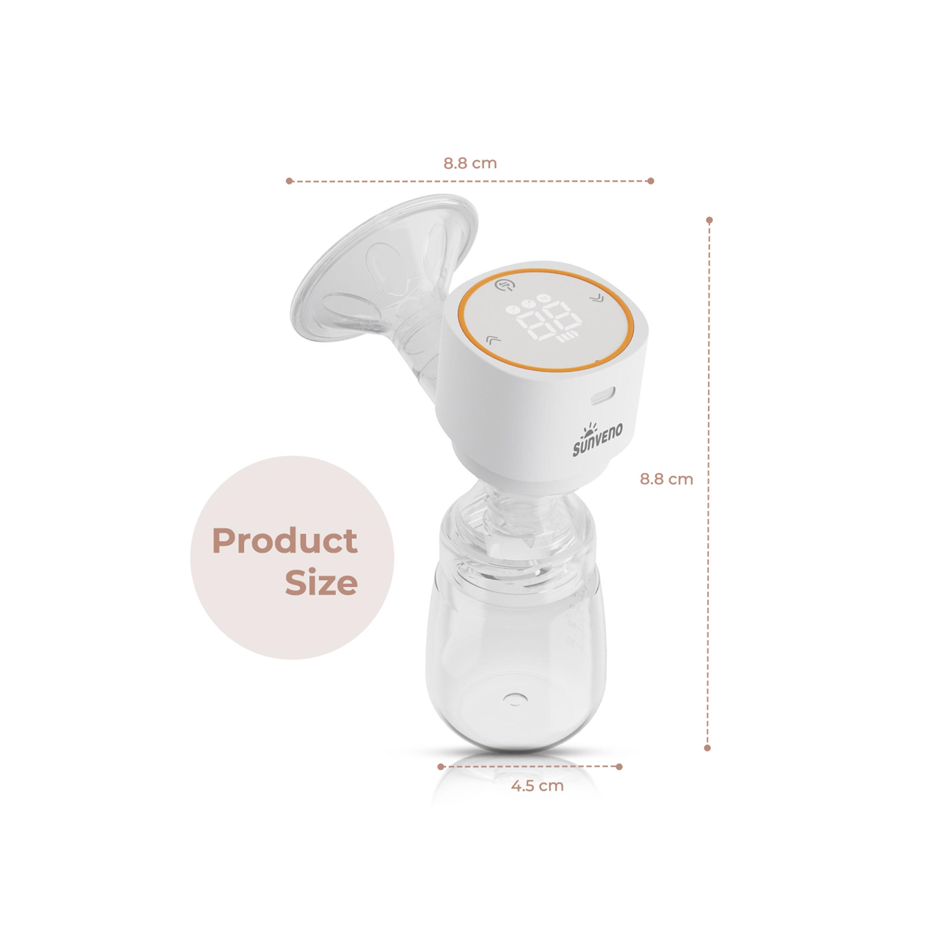 Sunveno Automatic Smart Single Breast Pump with Inbuilt Controller - White-baby-feeding-breastfeedingandcare-image-6