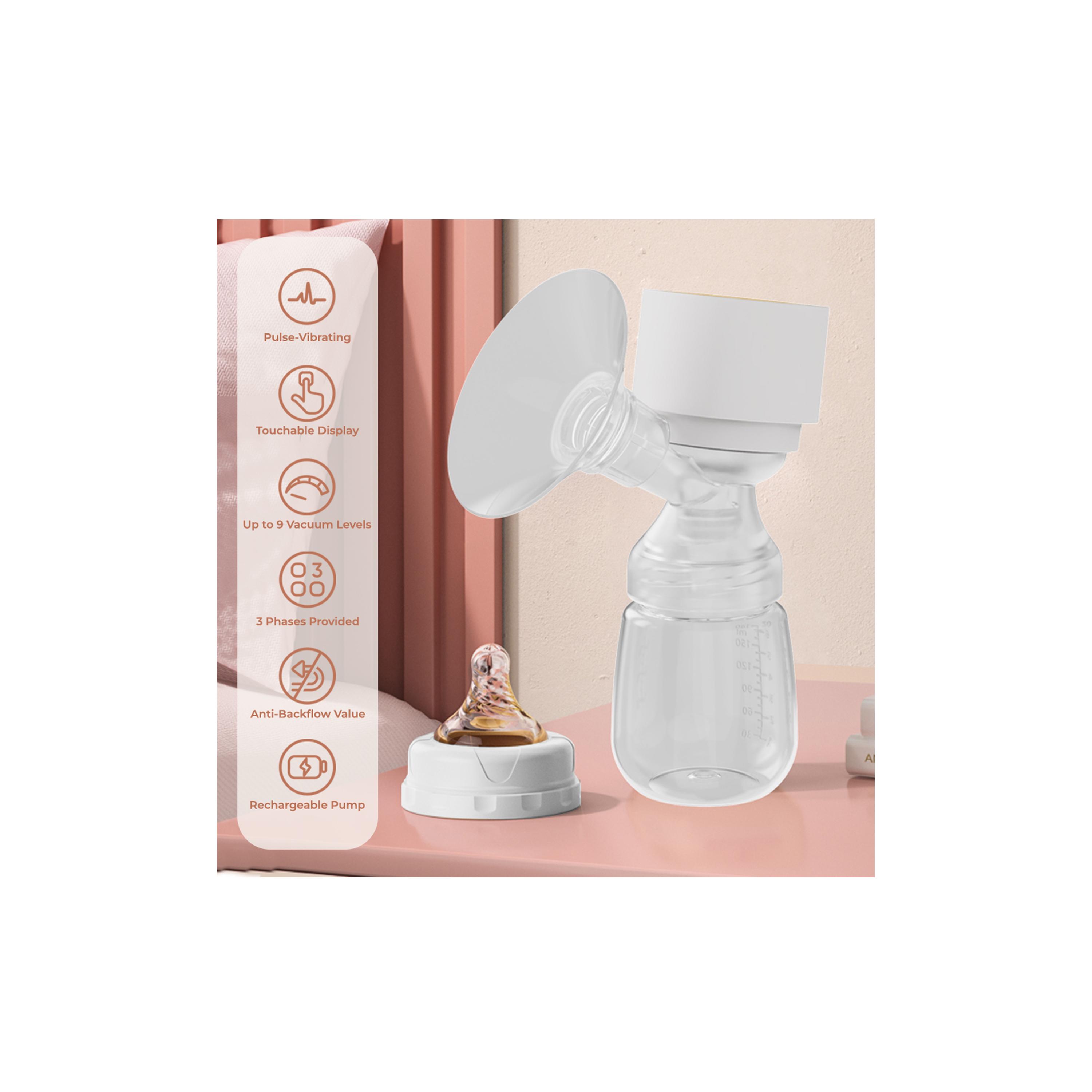 Sunveno Automatic Smart Single Breast Pump with Inbuilt Controller - White-baby-feeding-breastfeedingandcare-image-9