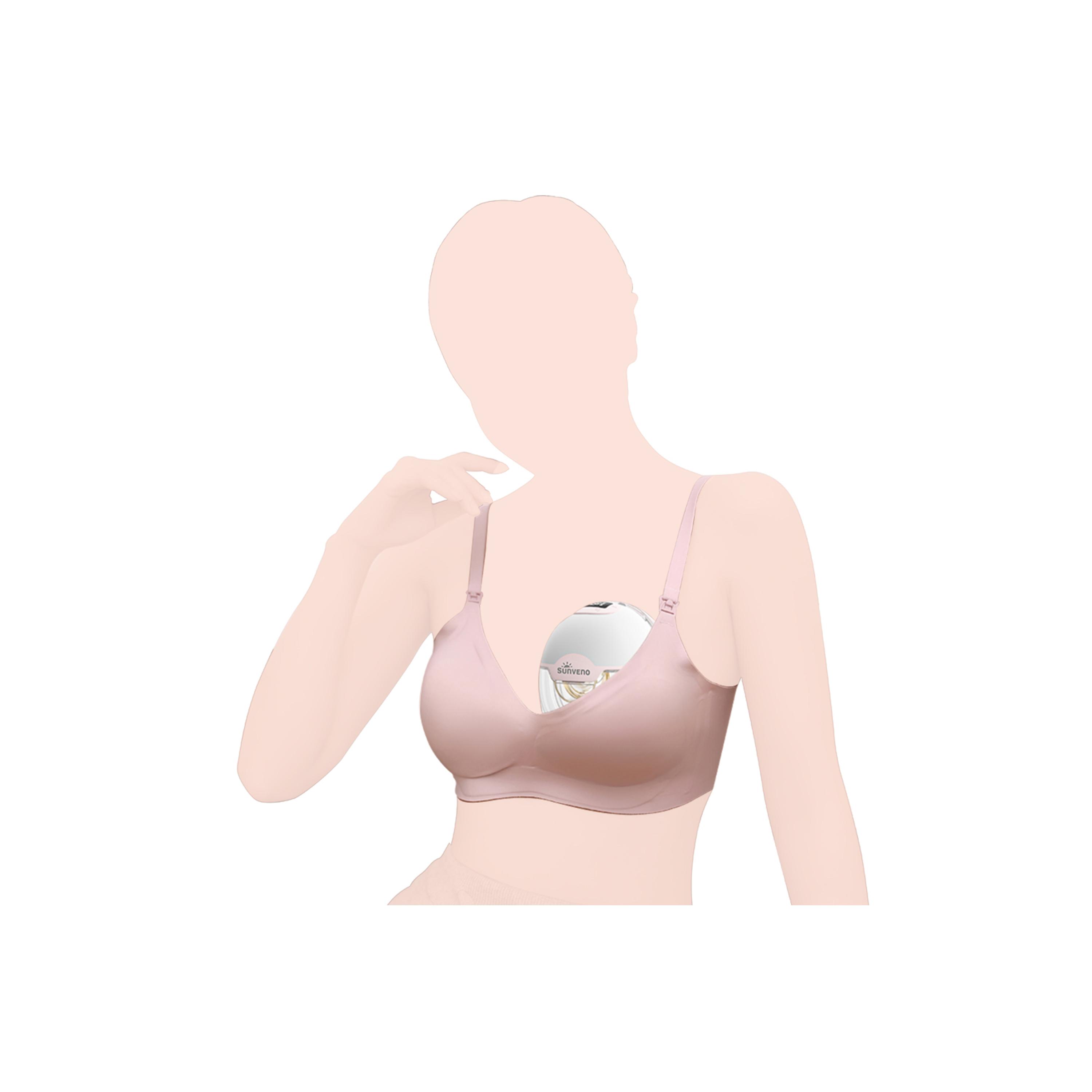 Sunveno Wearable Automatic Smart Breast Pump - White-baby-maternalcare-pregnancypillows-image-12