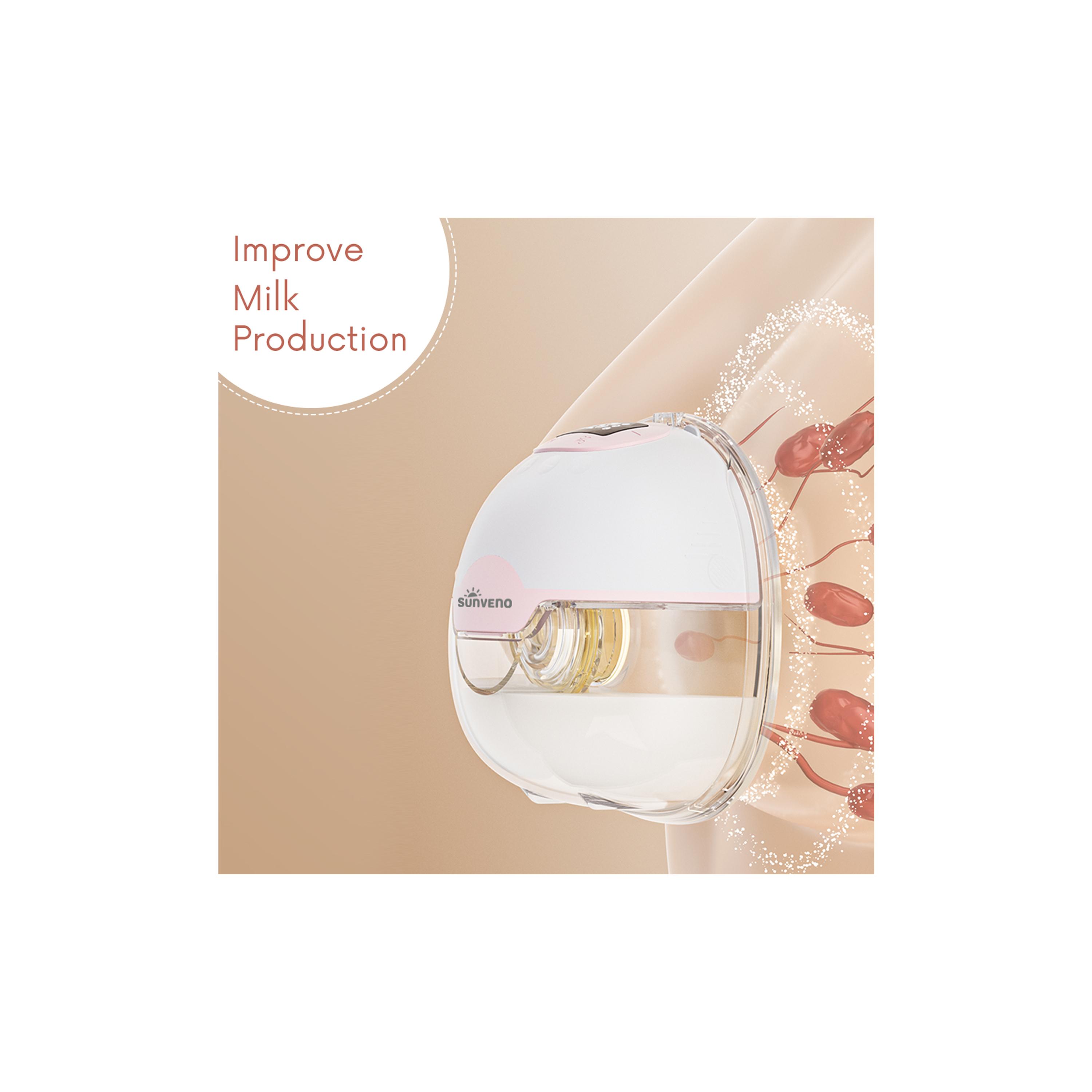 Sunveno Wearable Automatic Smart Breast Pump - White-baby-maternalcare-pregnancypillows-image-13