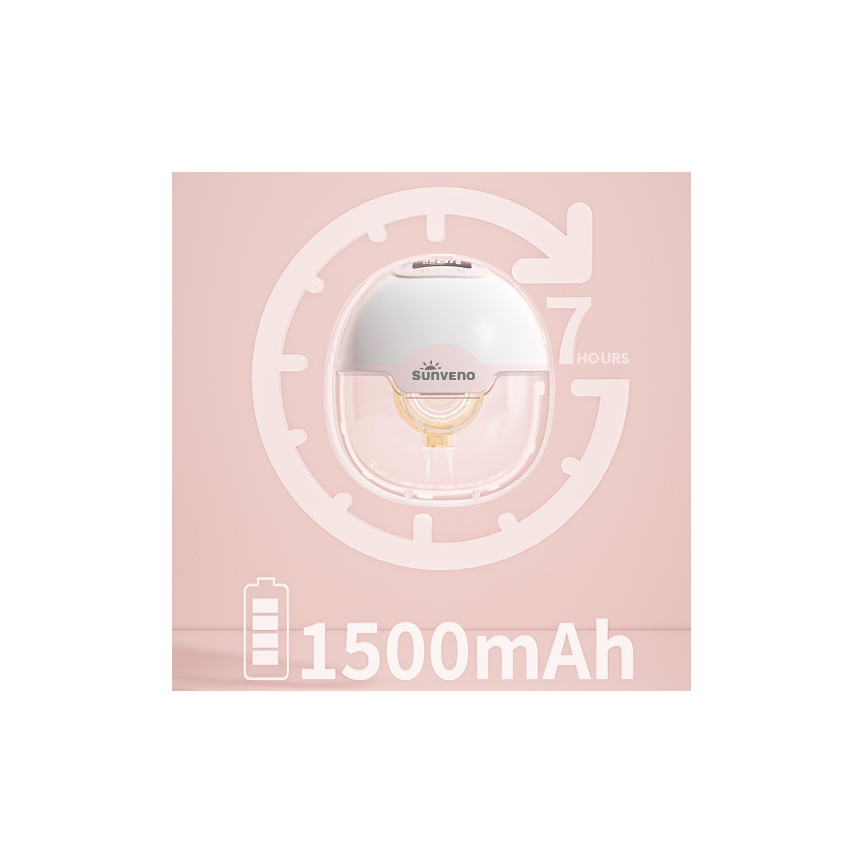 Sunveno Wearable Automatic Smart Breast Pump - White-baby-maternalcare-pregnancypillows-image-4