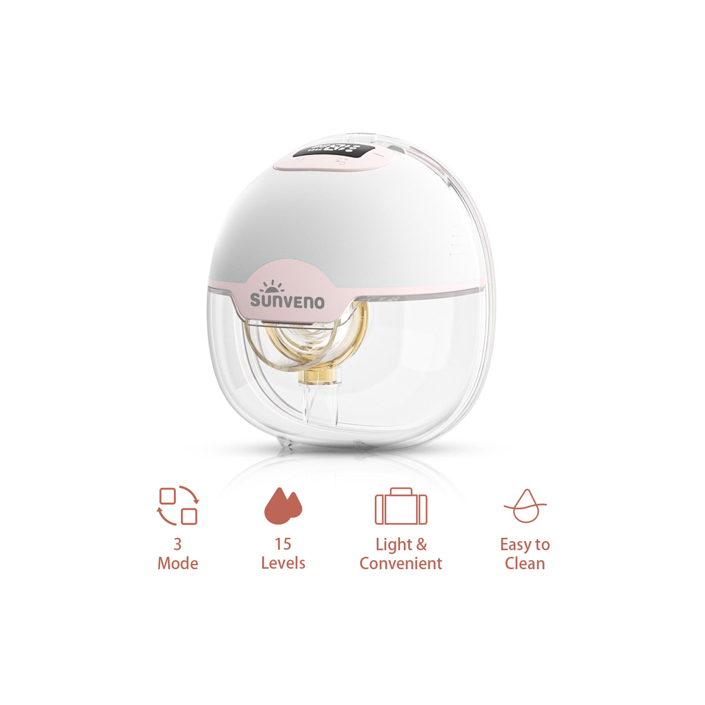 Sunveno Wearable Automatic Smart Breast Pump - White-baby-maternalcare-pregnancypillows-image-8