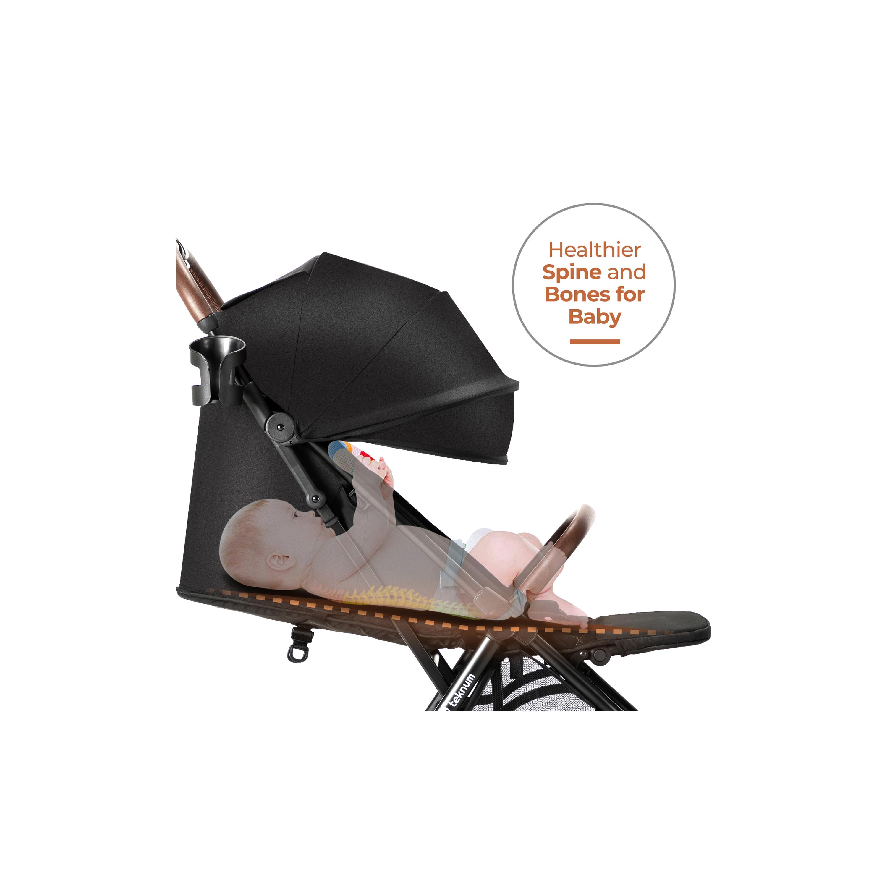 Teknum Travel Explorer 2 Autofold Stroller with Diaper Handbag Set - Grey-baby-gear-strollersandprams-strollers-image-10