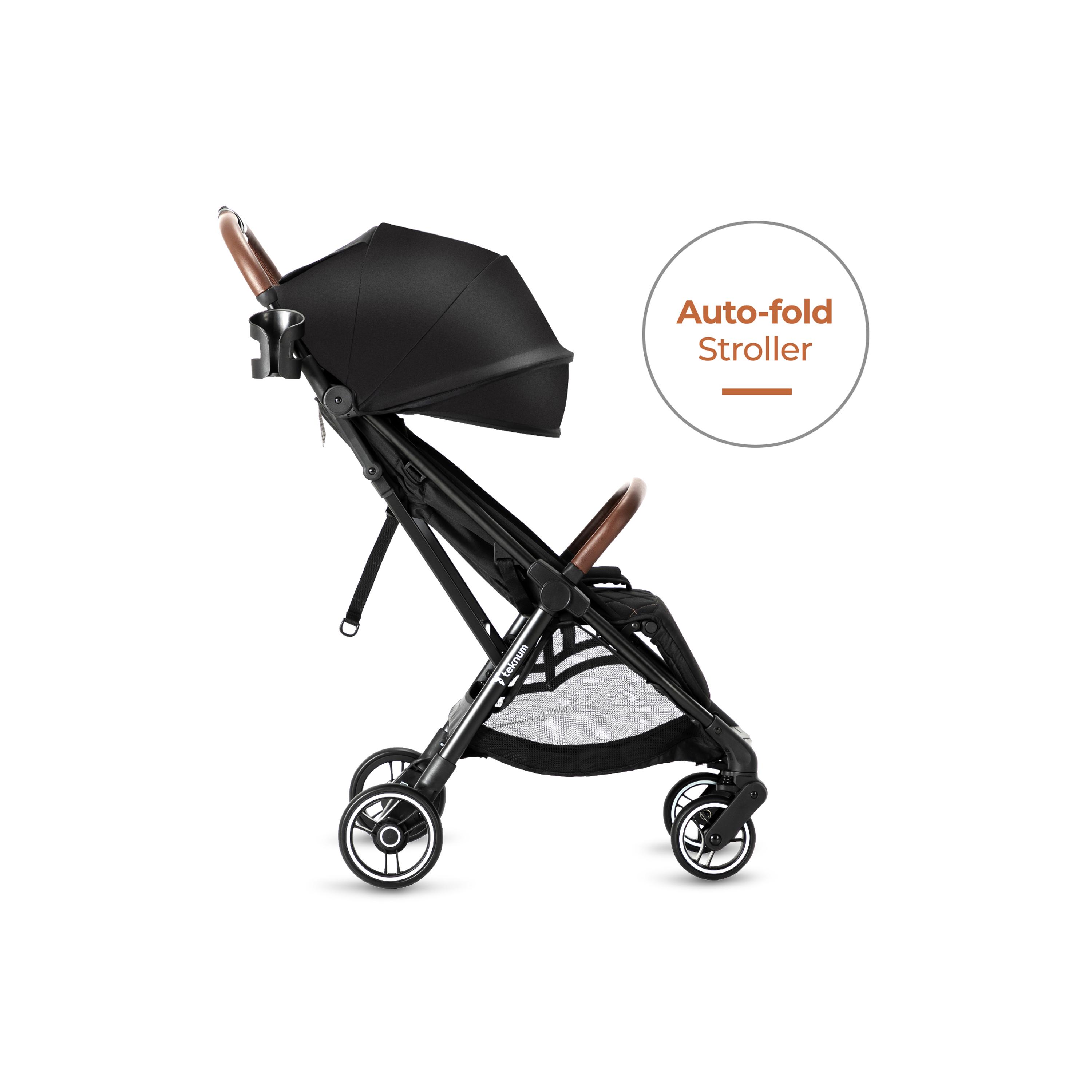 Teknum Travel Explorer 2 Autofold Stroller with Diaper Handbag Set - Grey-baby-gear-strollersandprams-strollers-image-23