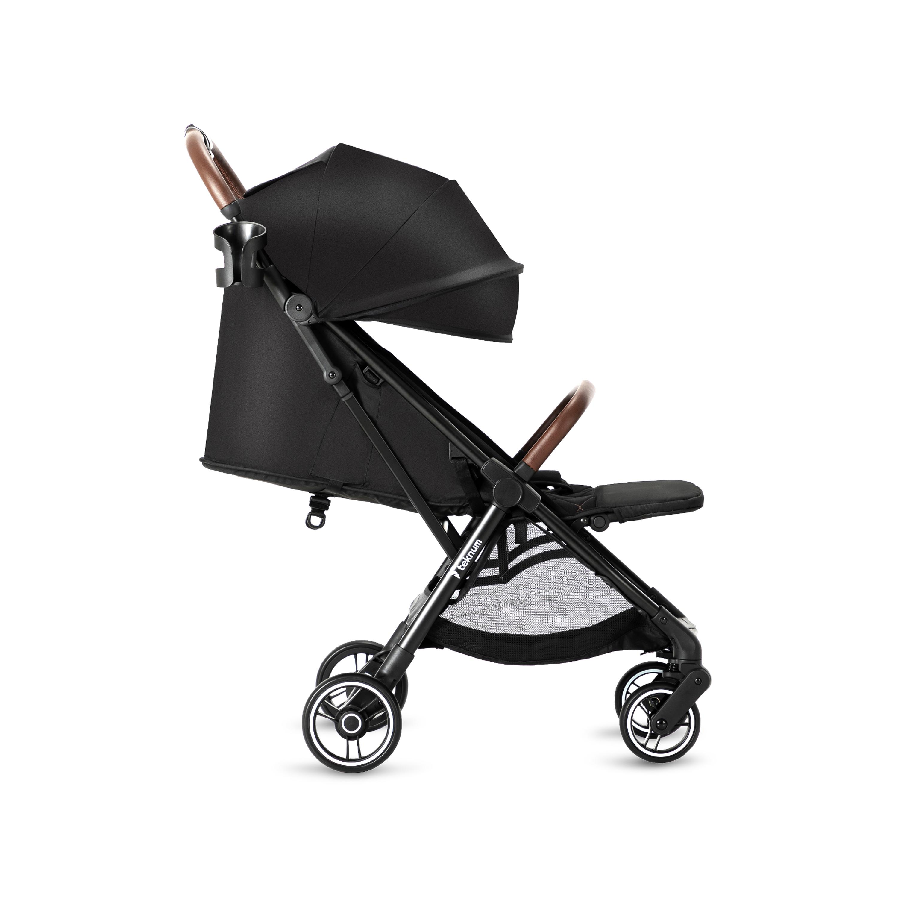 Teknum Travel Explorer 2 Autofold Stroller with Diaper Handbag Set - Grey-baby-gear-strollersandprams-strollers-image-32
