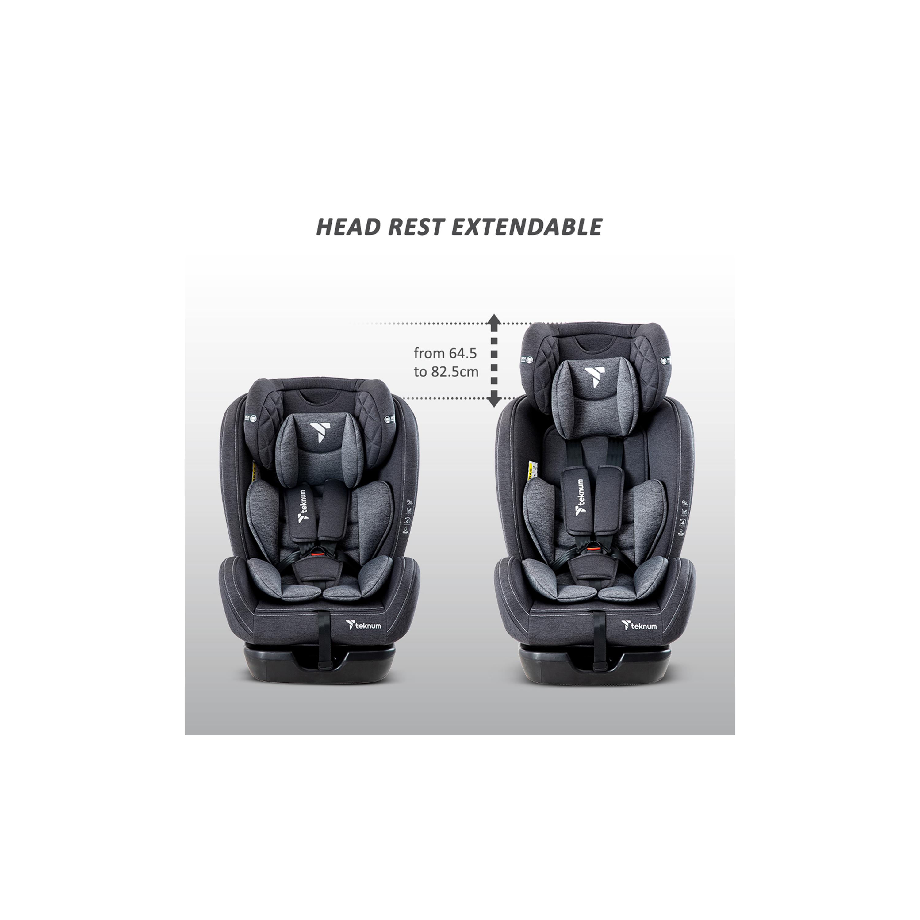 Teknum Evolve 2 Car Seat with Diaper Hand Bag - Grey-baby-gear-carseats-image-27