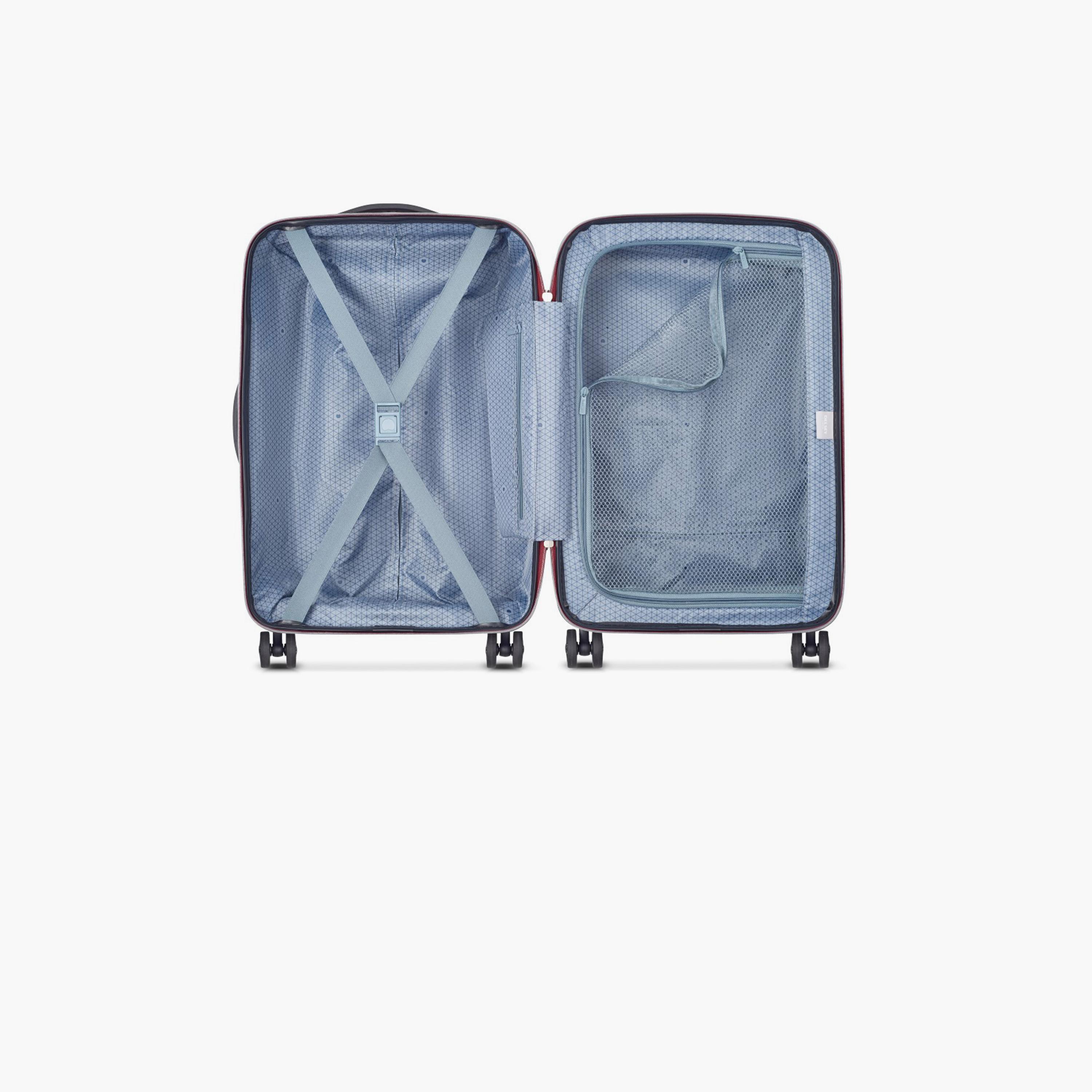 Delsey Paris Iroise Hardcase Expendable Double Wheel Cabin Trolley Luggage Bag 55 CM Red-travel-luggagesandbags-luggage-image-6