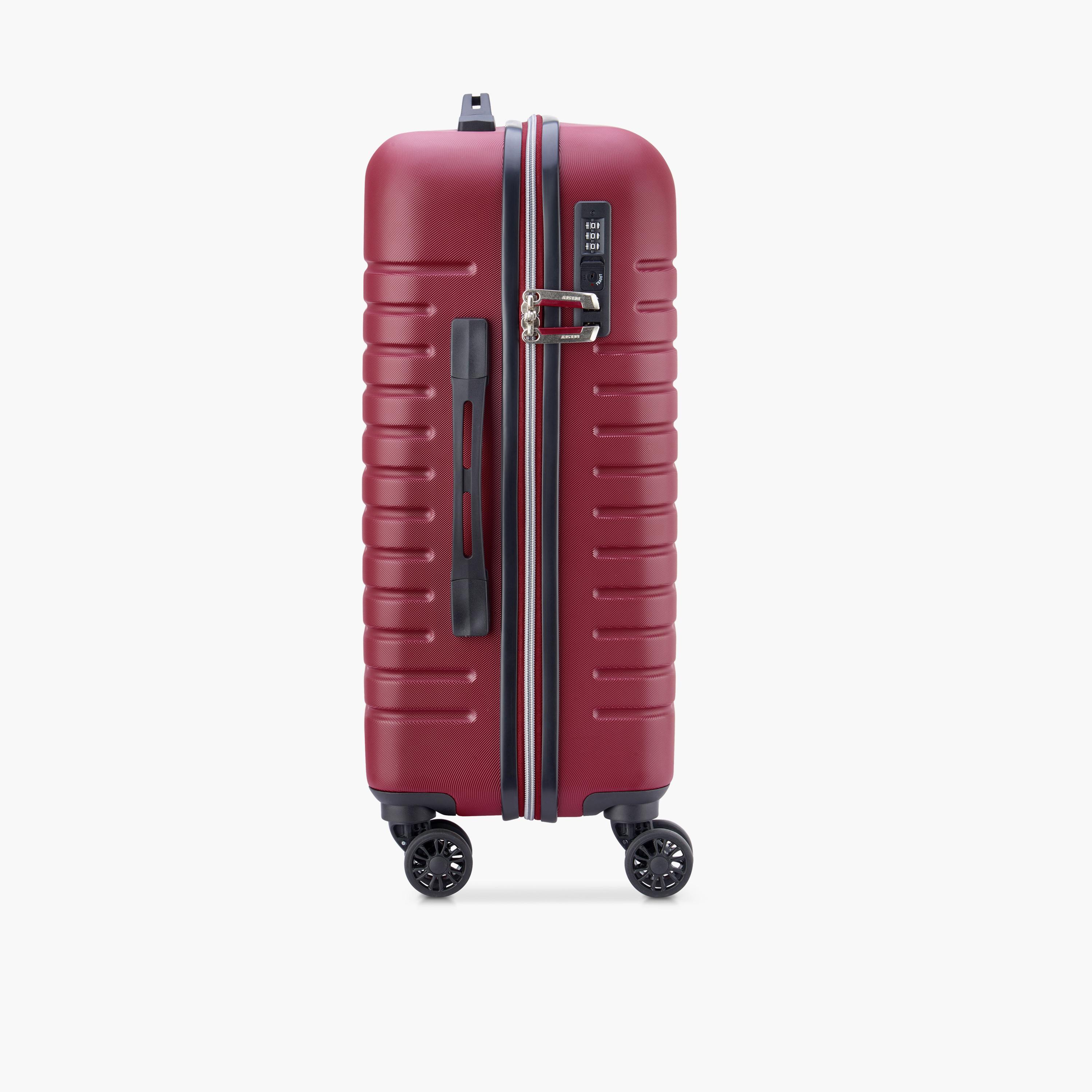 Delsey Paris Iroise Hardcase Expendable Double Wheel Cabin Trolley Luggage Bag 55 CM Red-travel-luggagesandbags-luggage-image-7