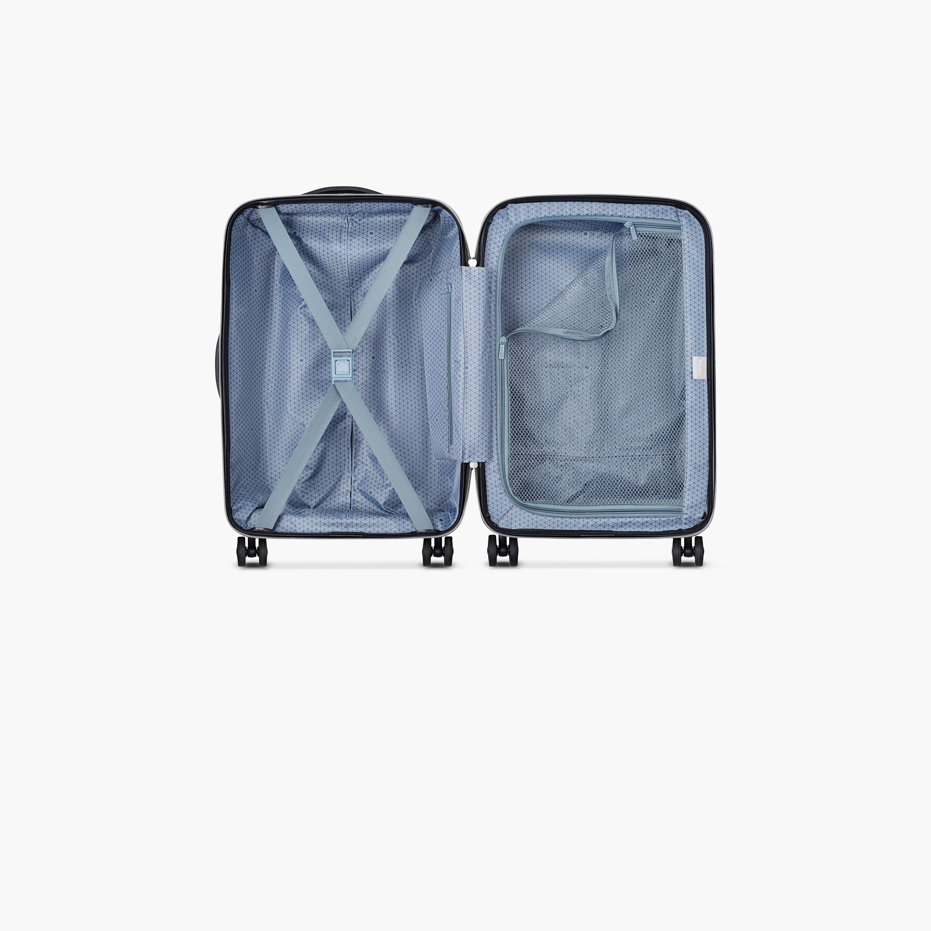 Delsey Paris Iroise Hardcase Expendable Double Wheel Cabin Trolley Luggage Bag 55 CM Black-travel-luggagesandbags-luggage-image-6