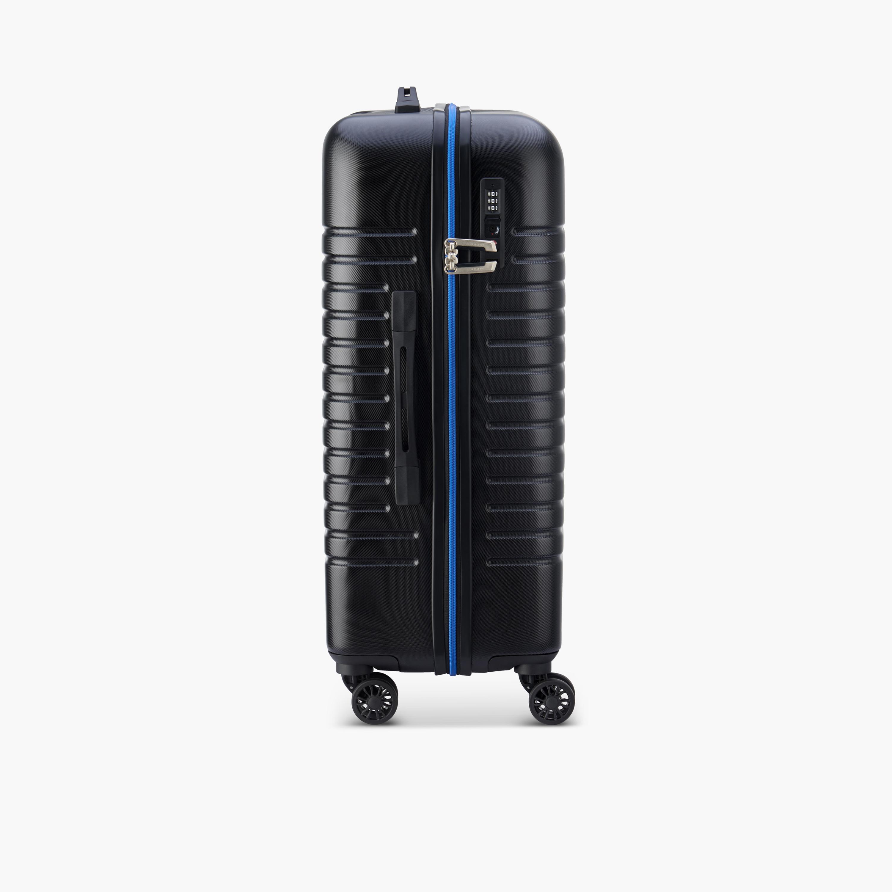 Delsey Paris Iroise Hardcase Expendable Double Wheel Trolley Luggage Bag 66 CM Black-travel-luggagesandbags-luggage-image-7