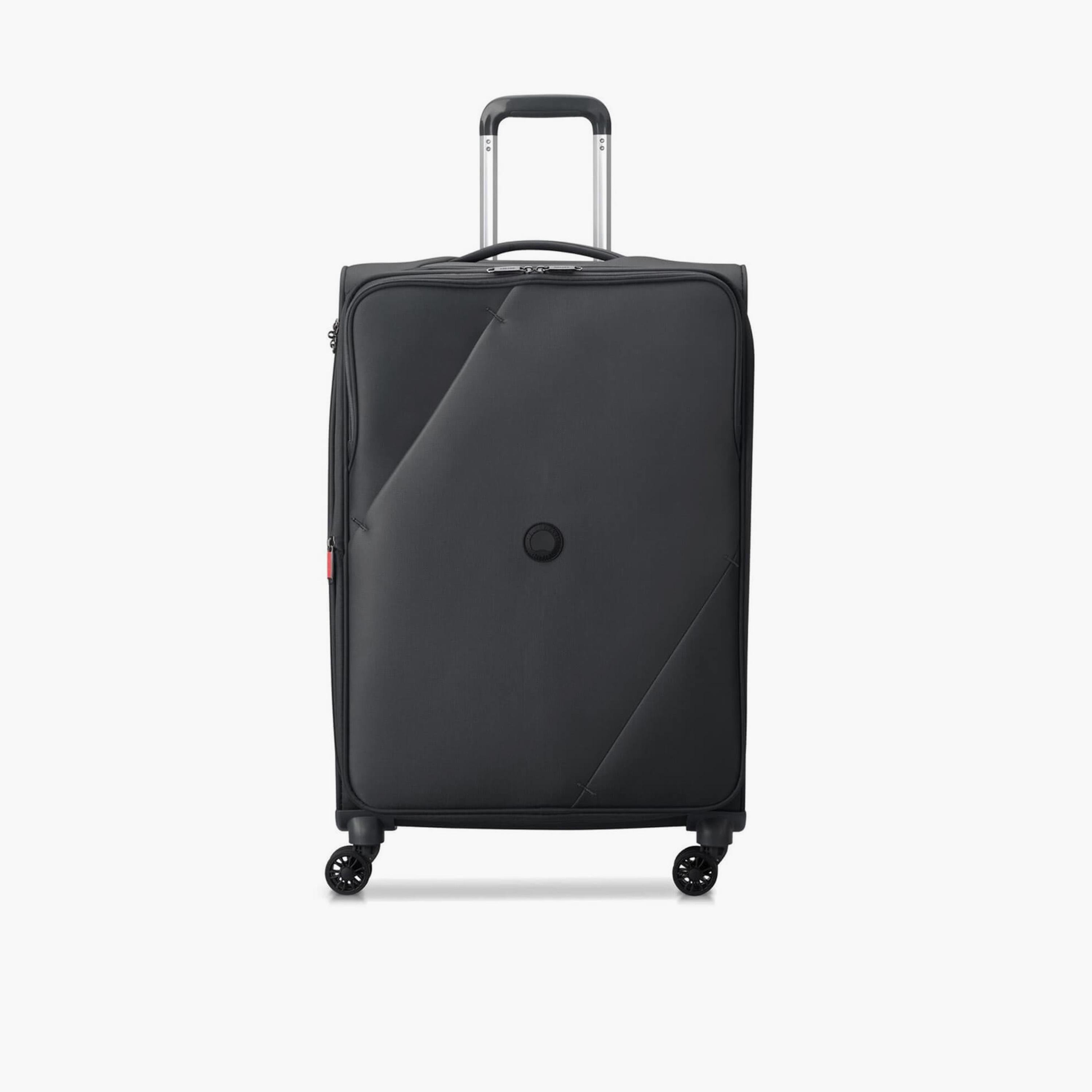 Delsey Paris Maringa Expendable Double Wheel Trolley Luggage Bag 71 CM Black-travel-luggagesandbags-luggage-image-1
