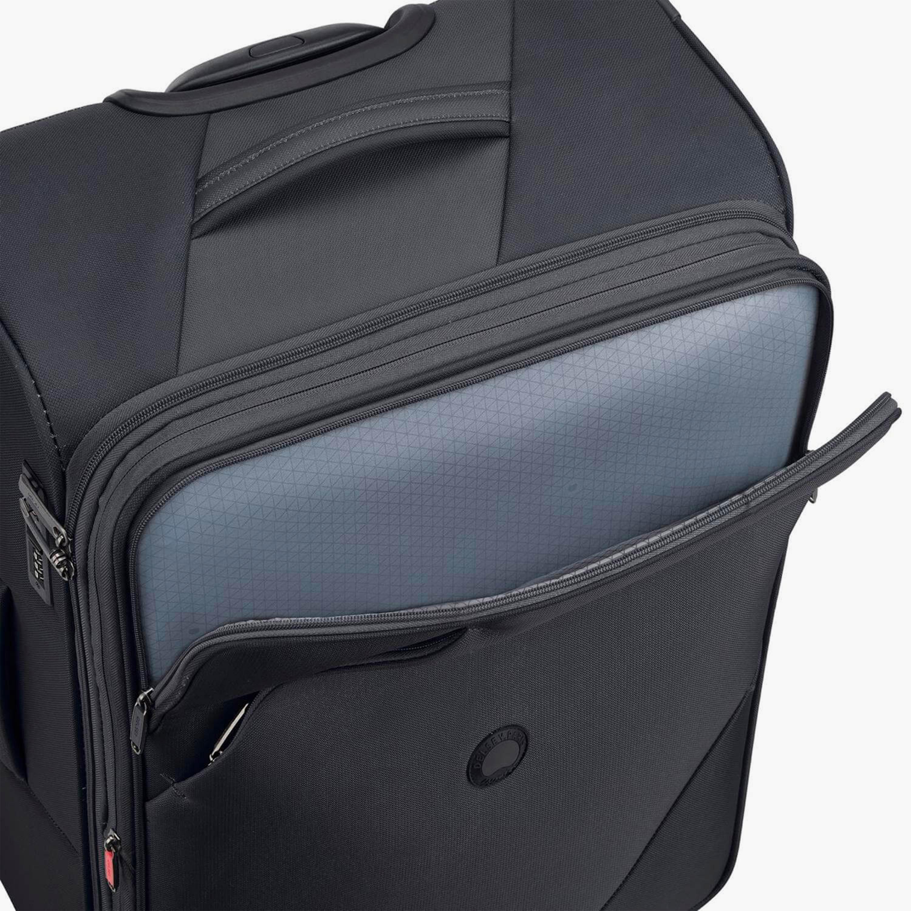 Delsey Paris Maringa Expendable Double Wheel Trolley Luggage Bag 71 CM Black-travel-luggagesandbags-luggage-image-9