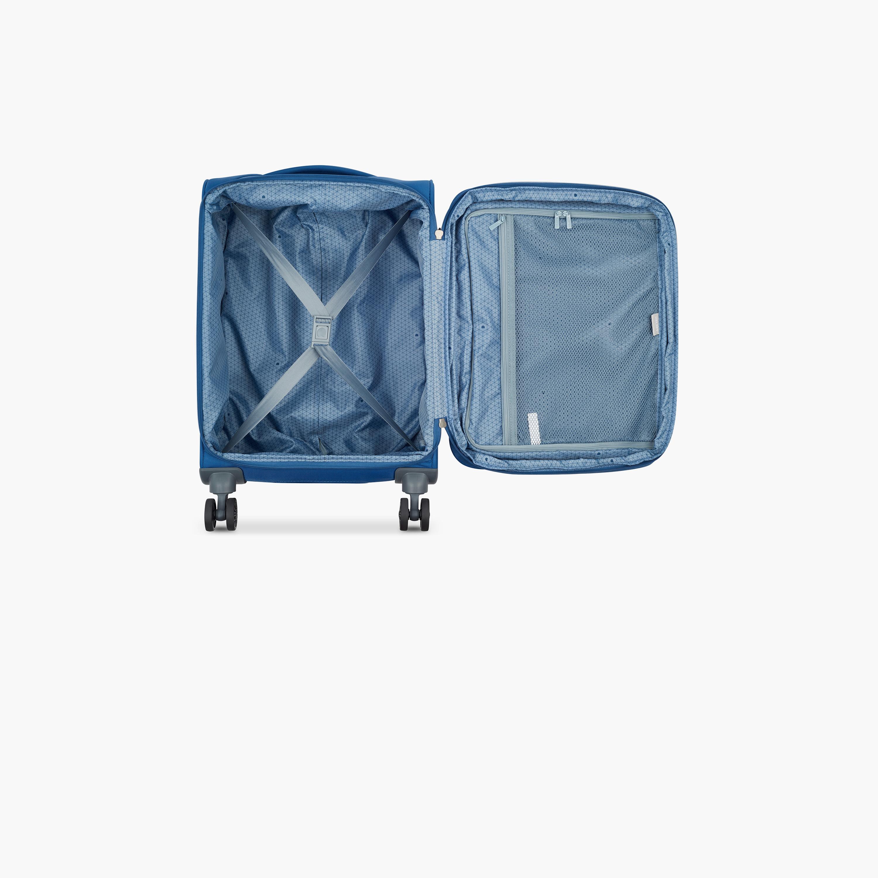Delsey Paris maringa Double Wheel Cabin Trolley Luggage Bag 55 CM Blue-travel-luggagesandbags-luggage-image-7