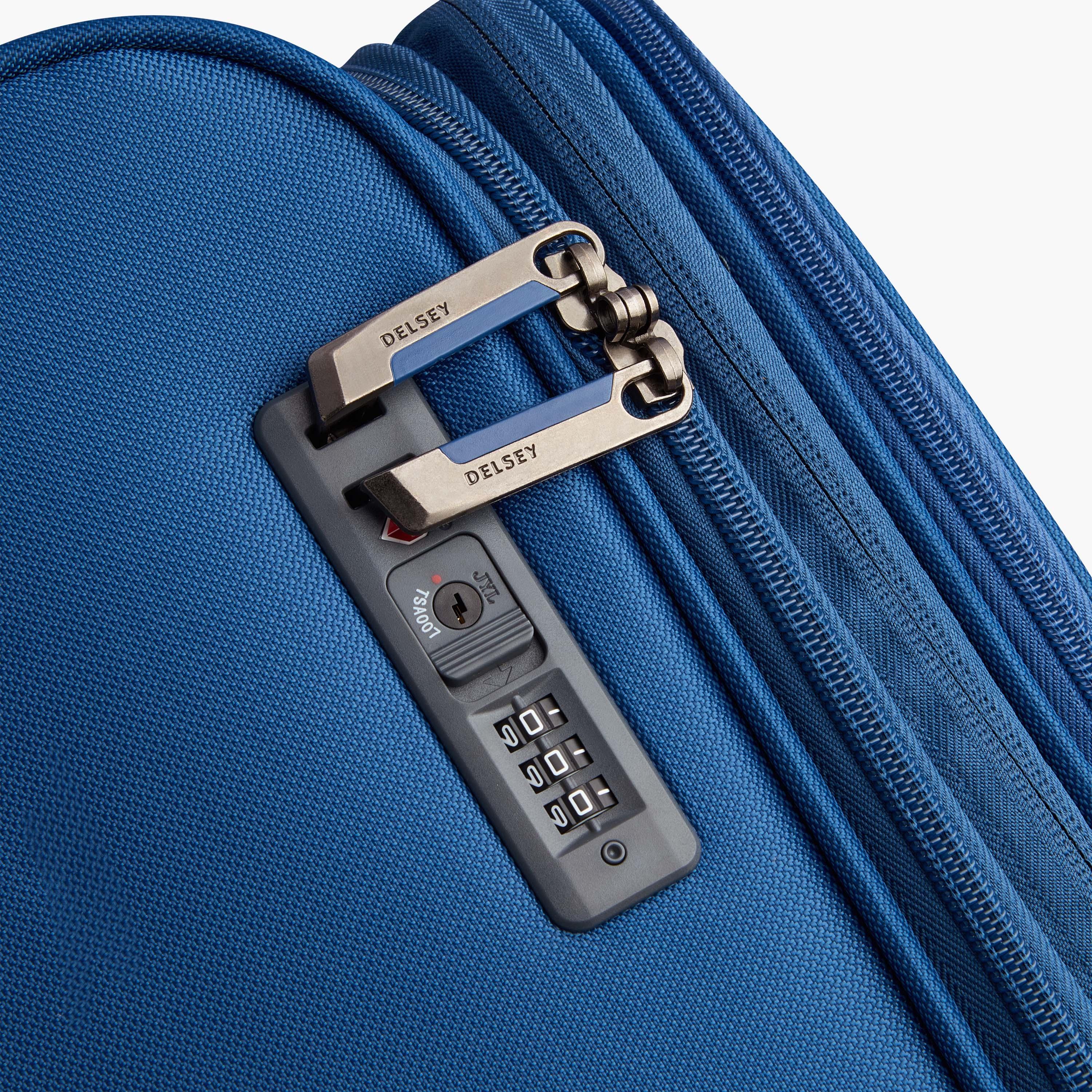 Delsey Paris Maringa Expendable Double Wheel Trolley Luggage Bag 82 CM Blue-travel-luggagesandbags-luggage-image-8