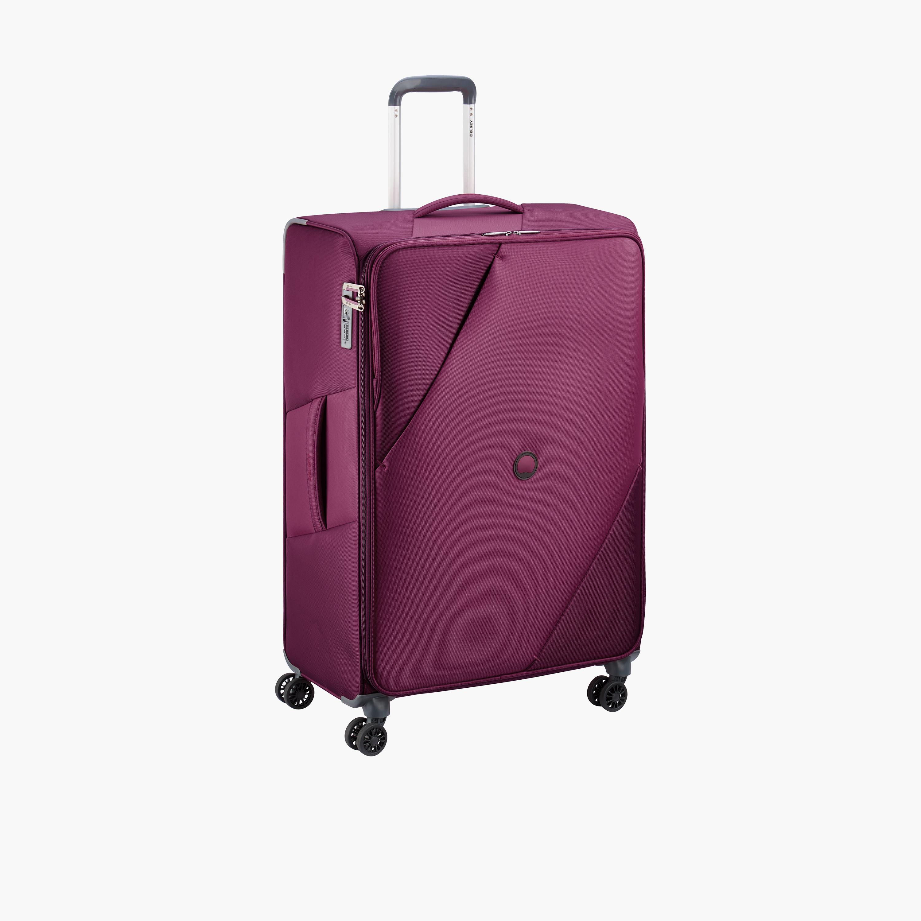 Delsey Paris Maringa Expendable Double Wheel Trolley Luggage Bag 82 CM Purple-travel-luggagesandbags-luggage-image-1