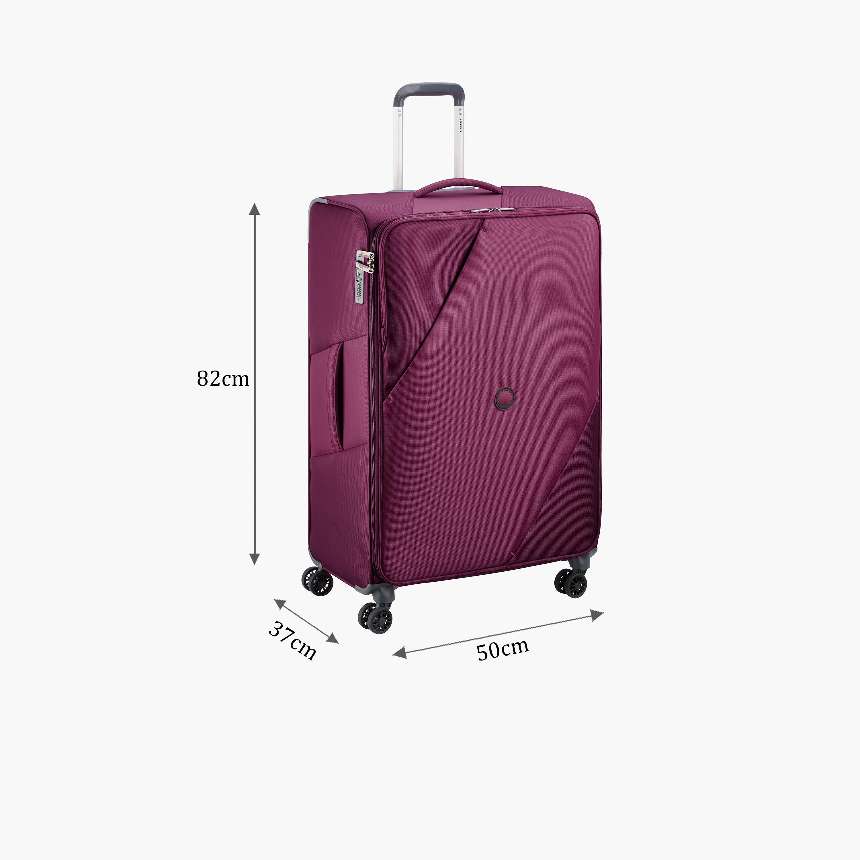 Delsey Paris Maringa Expendable Double Wheel Trolley Luggage Bag 82 CM Purple-travel-luggagesandbags-luggage-image-2