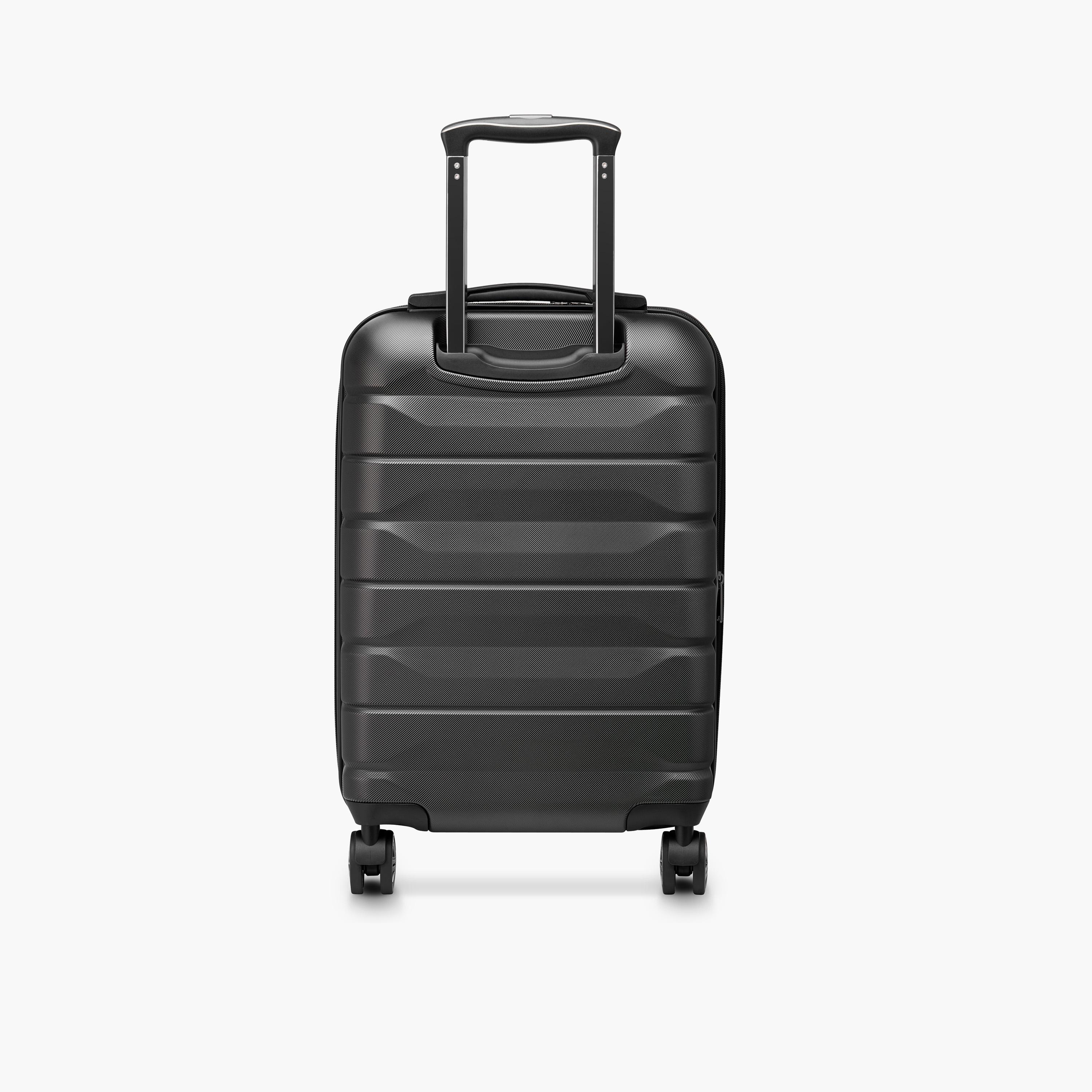 Delsey Paris Air Armour Hardcase Expendable Double Wheel Cabin Trolley Suitcase 55 CM Black-travel-luggagesandbags-luggage-image-6