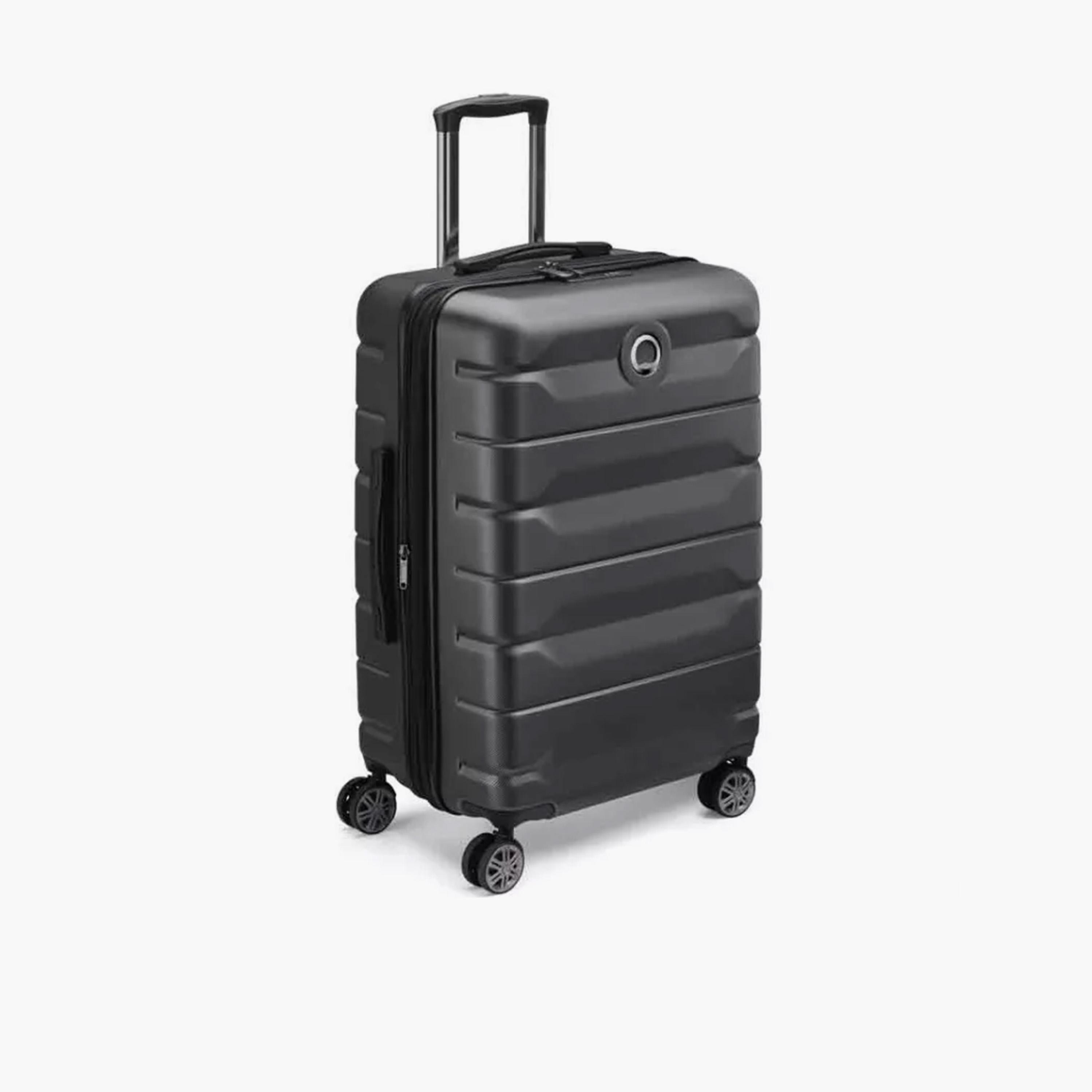 Delsey Paris Air Armour Hardcase Expendable Double Wheel Medium Trolley Suitcase 68 CM Black-travel-luggagesandbags-luggage-image-5