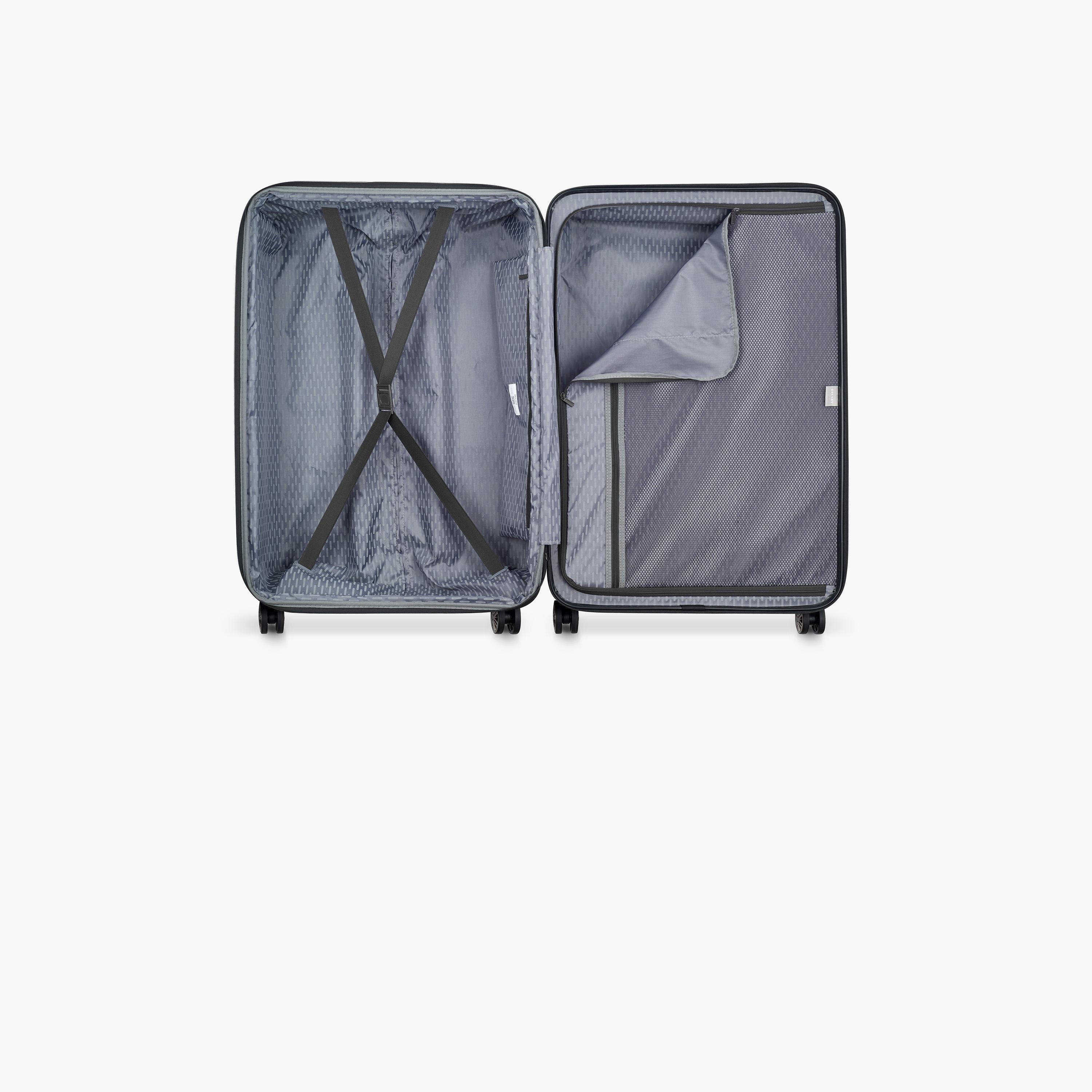 Delsey Paris Air Armour Hardcase Expendable Double Wheel Large Trolley Suitcase 78 CM Black-travel-luggagesandbags-luggage-image-7