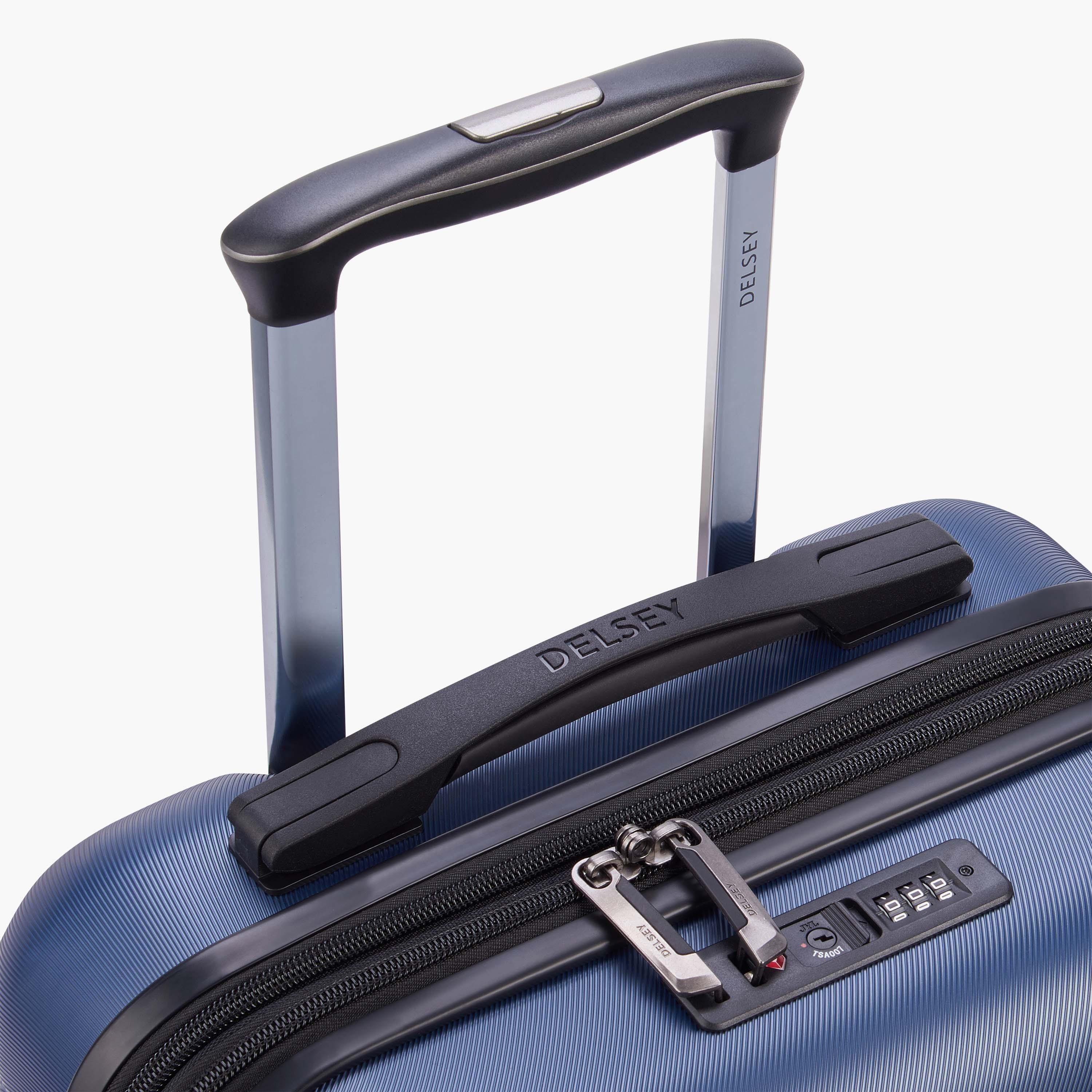 Delsey Paris Air Armour Hardcase Expendable Double Wheel Cabin Trolley Suitcase 55 CM Blue-travel-luggagesandbags-luggage-image-9