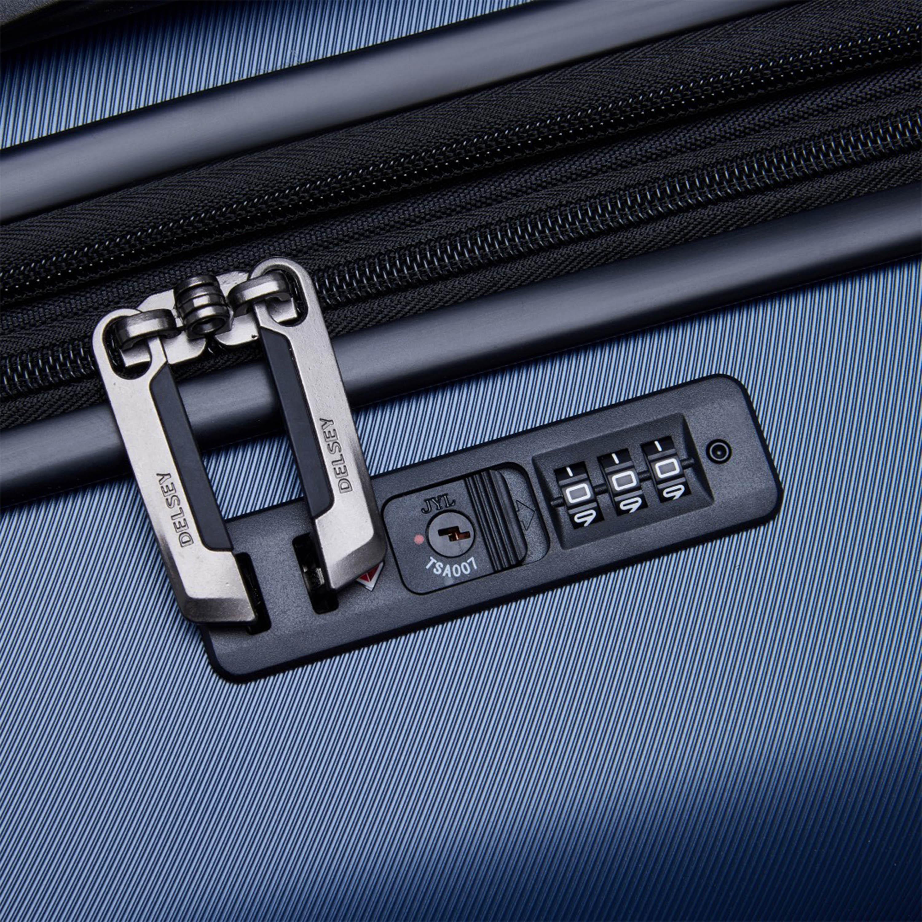 Delsey Paris Air Armour Hardcase Expendable Double Wheel Medium Trolley Suitcase 68 CM Blue-travel-luggagesandbags-luggage-image-10