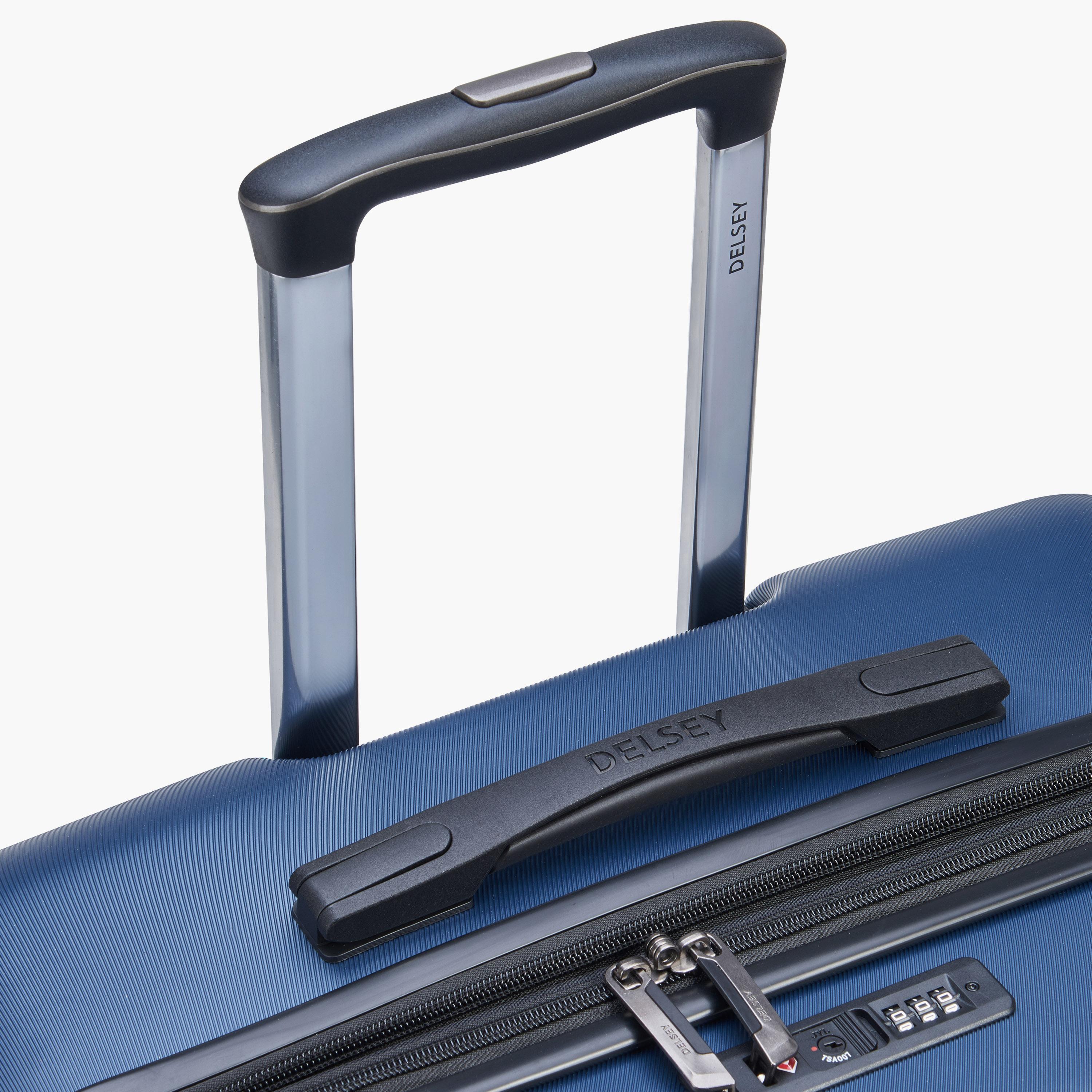 Delsey Paris Air Armour Hardcase Expendable Double Wheel Large Trolley Suitcase 78 CM Blue-travel-luggagesandbags-luggage-image-10