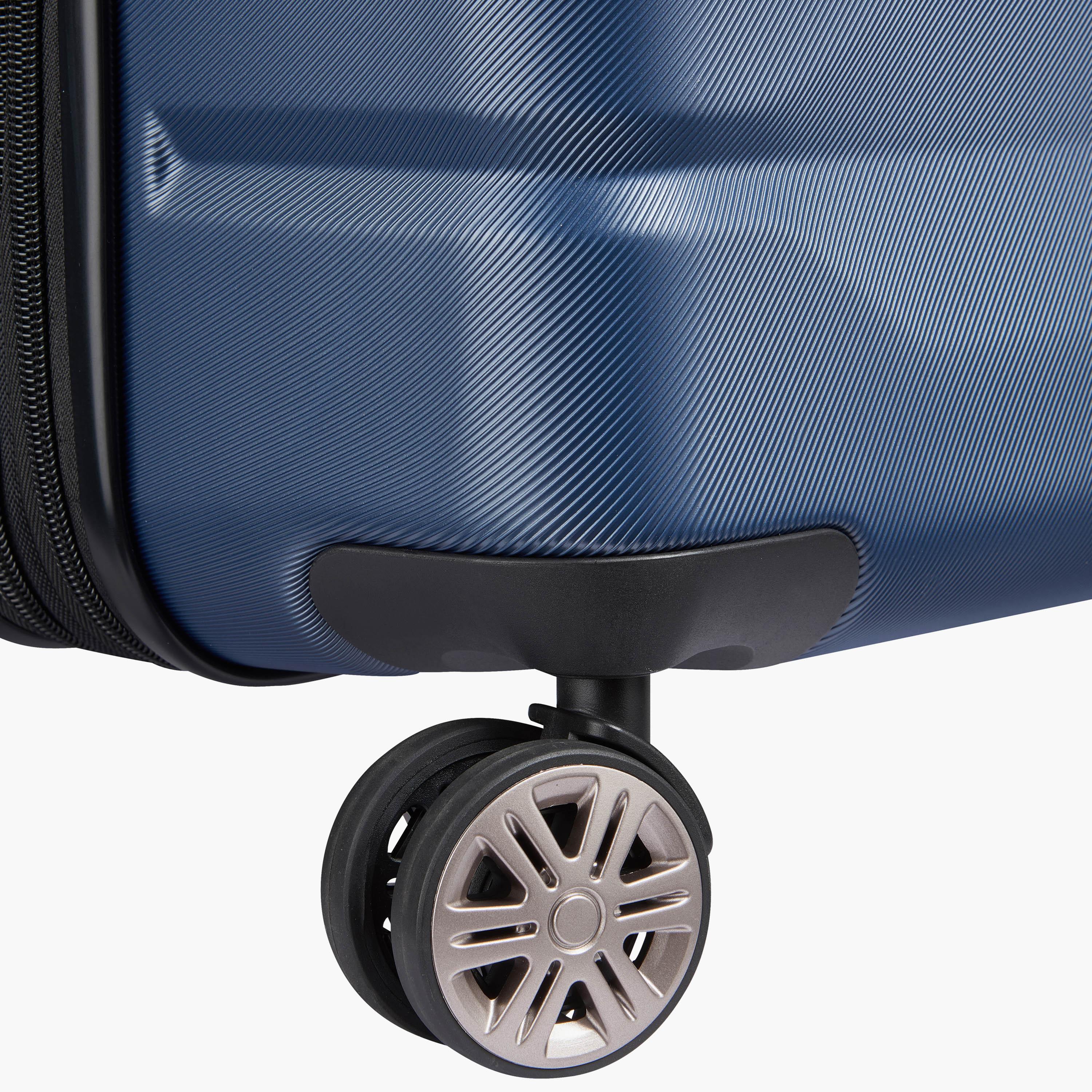 Delsey Paris Air Armour Hardcase Expendable Double Wheel Large Trolley Suitcase 78 CM Blue-travel-luggagesandbags-luggage-image-11