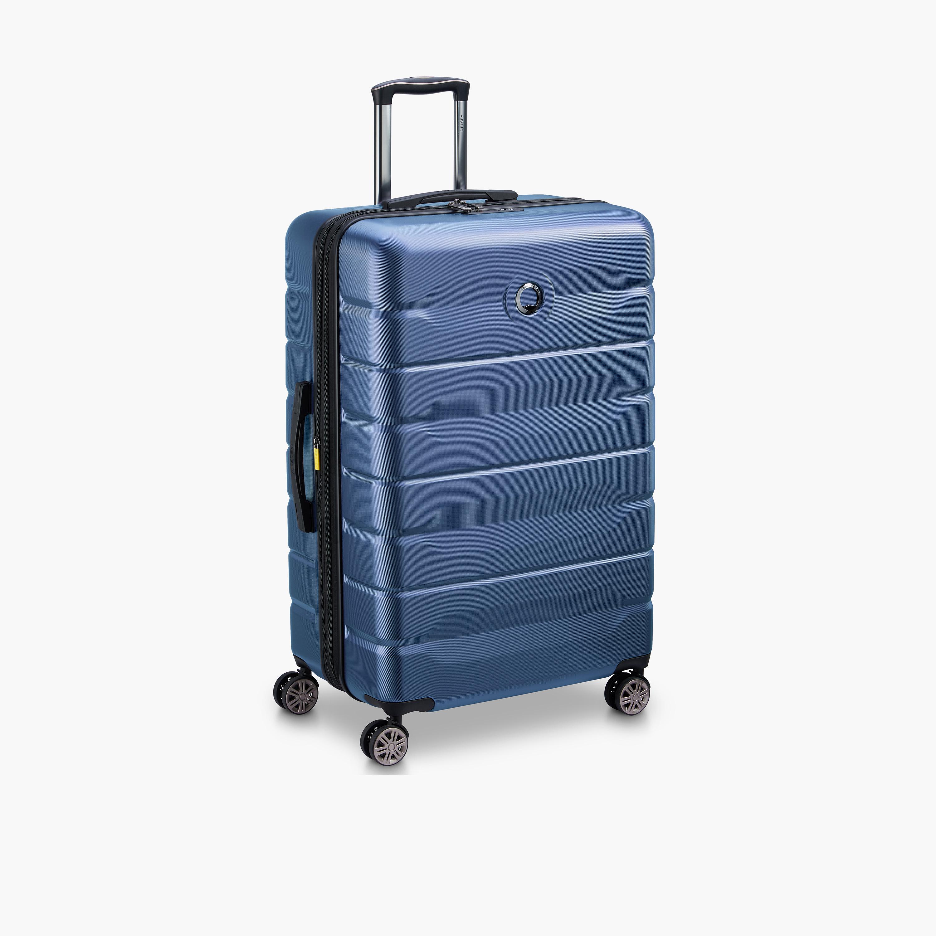 Delsey Paris Air Armour Hardcase Expendable Double Wheel Large Trolley Suitcase 78 CM Blue-travel-luggagesandbags-luggage-image-5
