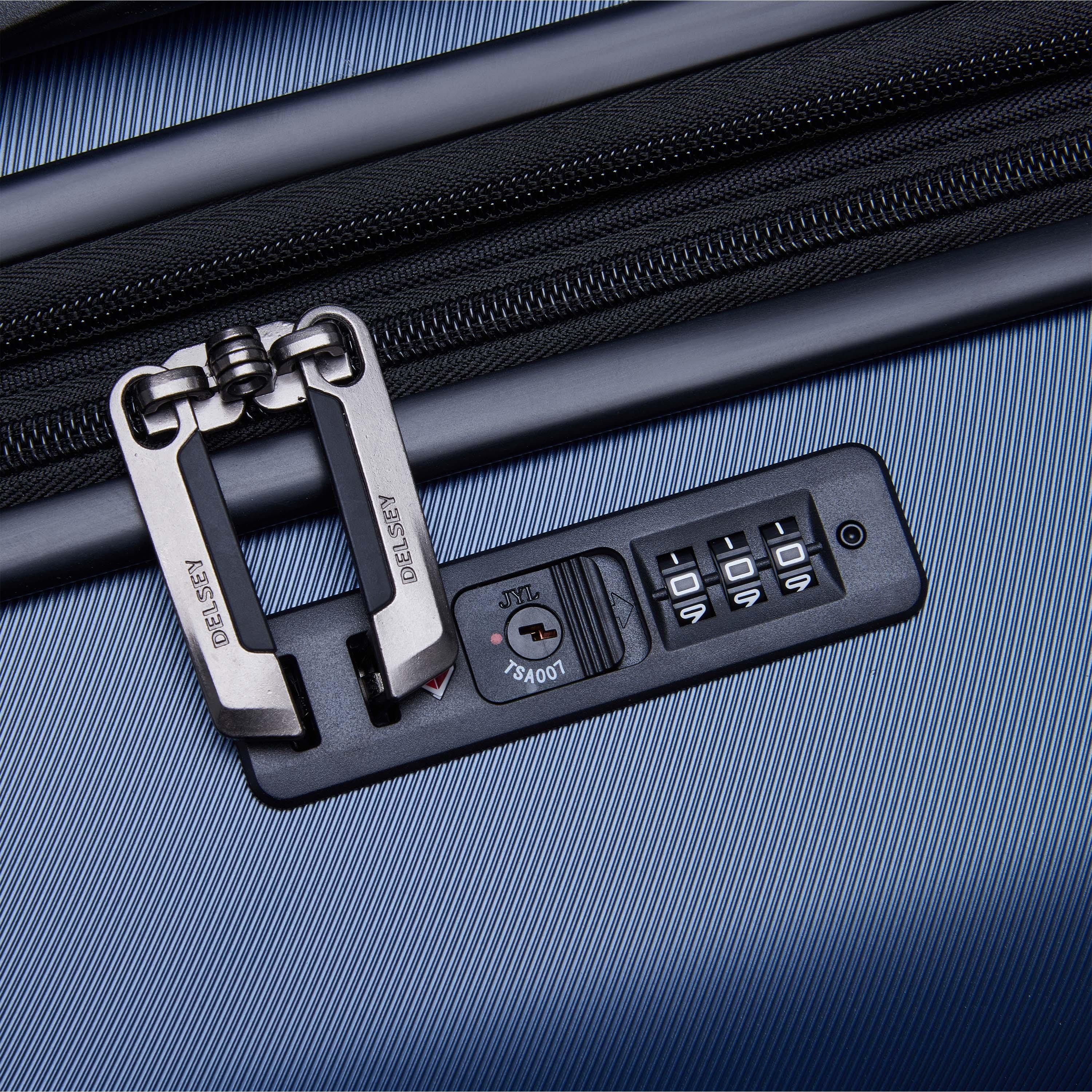 Delsey Paris Air Armour Hardcase Expendable Double Wheel Large Trolley Suitcase 78 CM Blue-travel-luggagesandbags-luggage-image-9