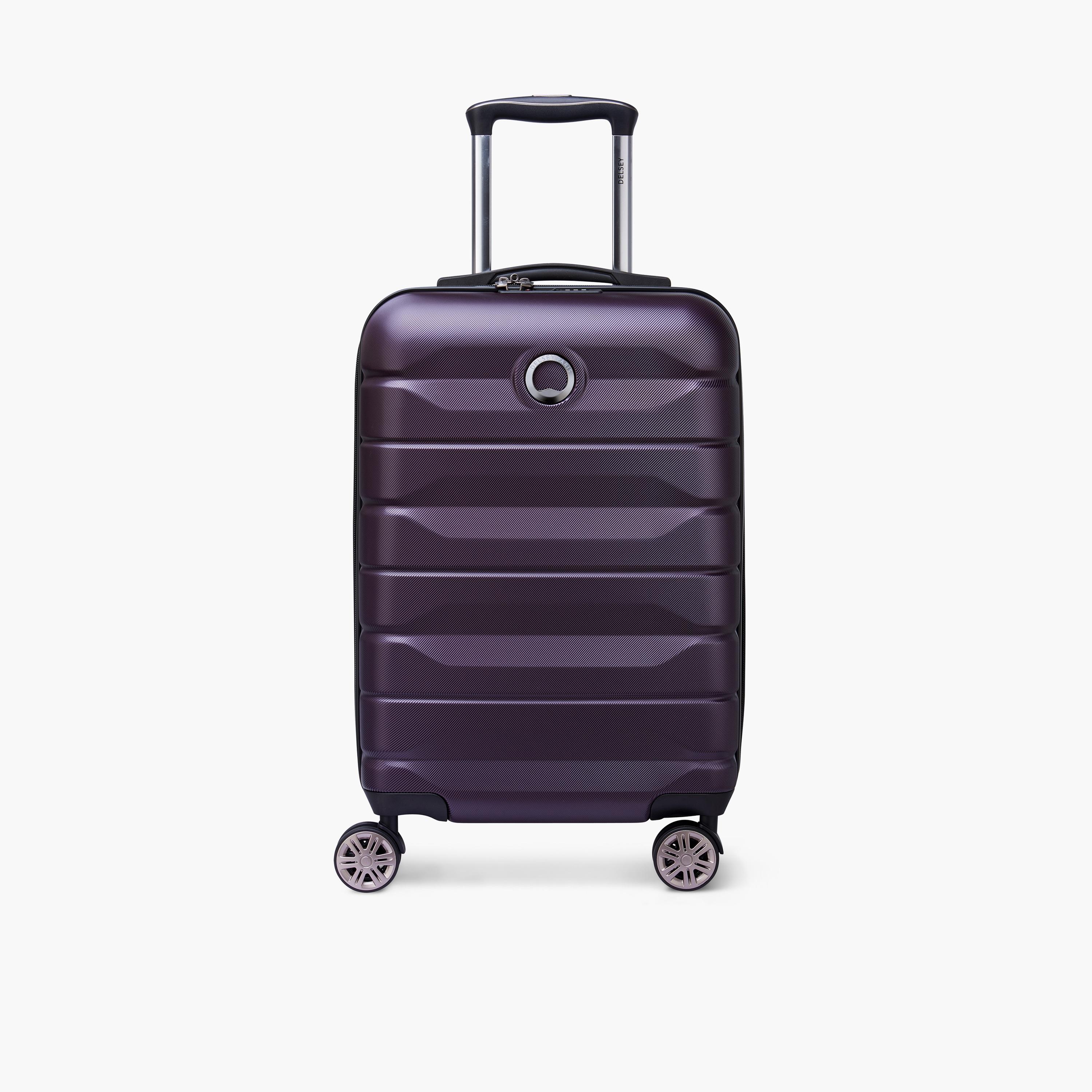 Delsey Paris Air Armour Hardcase Expendable Double Wheel Cabin Trolley Suitcase 55 CM purple-travel-luggagesandbags-luggage-image-1
