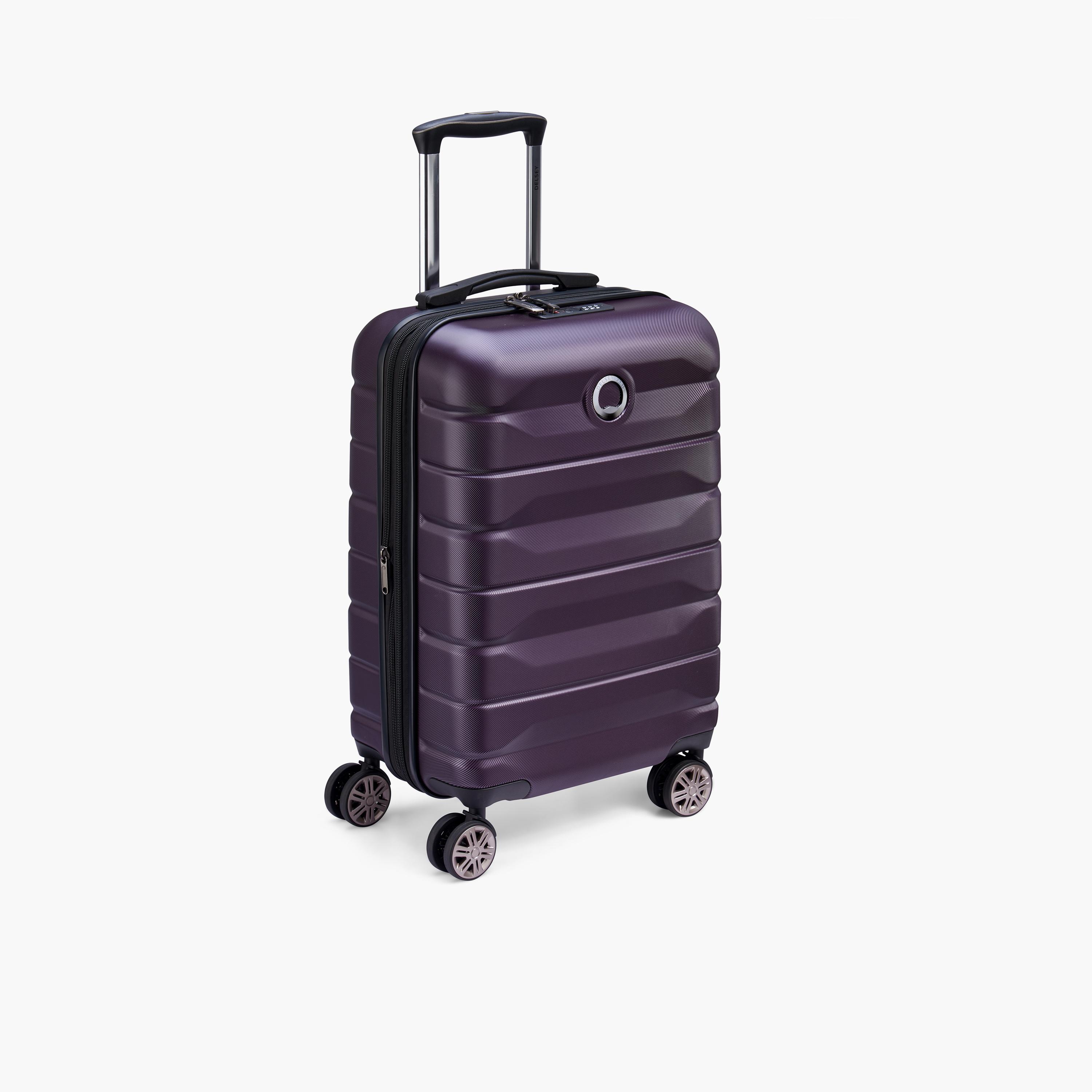 Delsey Paris Air Armour Hardcase Expendable Double Wheel Cabin Trolley Suitcase 55 CM purple-travel-luggagesandbags-luggage-image-5